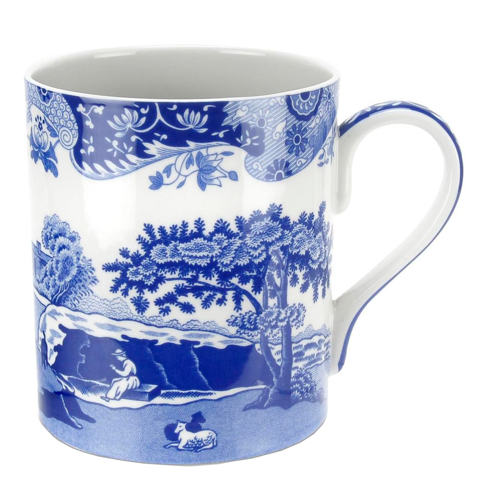 Spode - Blue Italian mugg 50 cl blå/vit