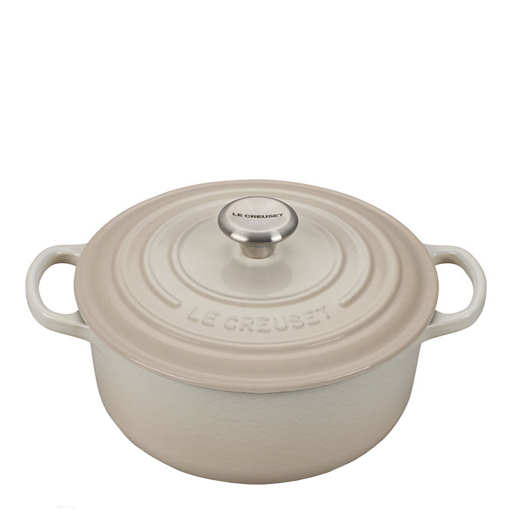 Le Creuset - Signature gjutjärnsgryta rund 24 cm 4,2 L Meringue