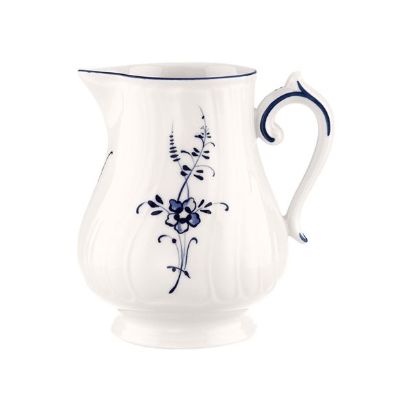 Villeroy & Boch - Old Luxembourg mjölkkanna 30 cl vit/blå