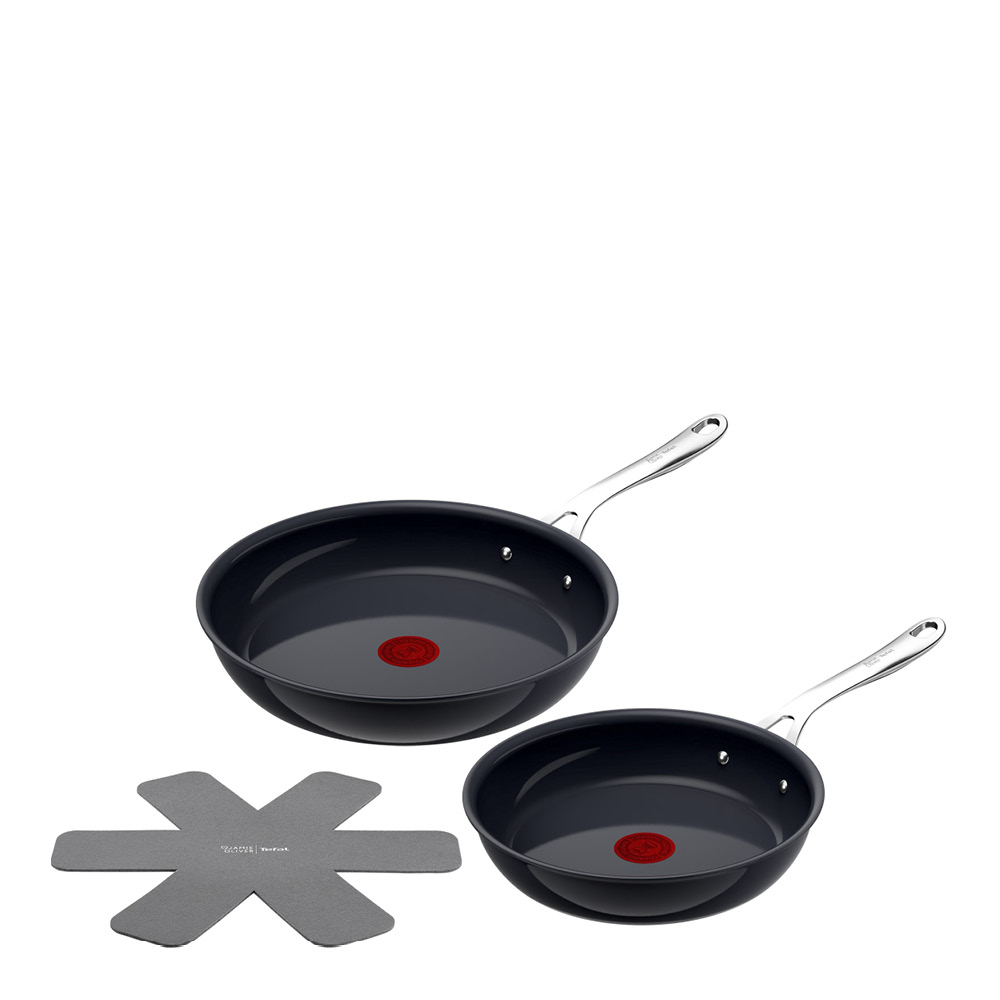 Jamie Oliver - Tefal Enjoy stekpanna 2 delar 24+28 cm keramisk beläggning