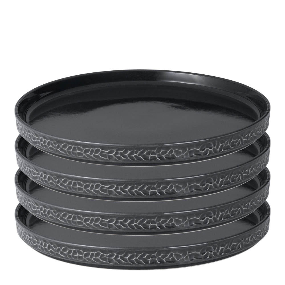 Vargen & Thor - Servisen C tallrik 25 cm 4-pack antracit