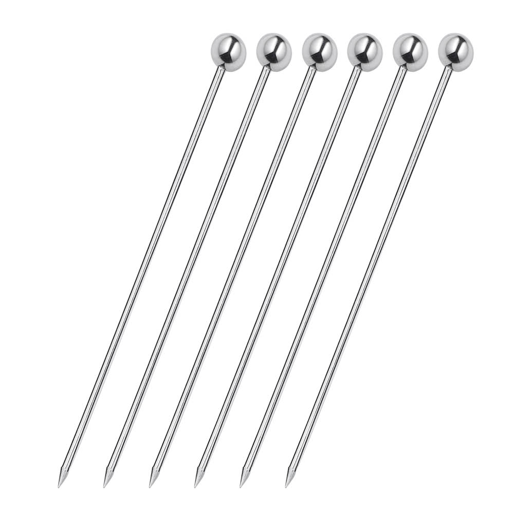 Cilio - Cocktailpinnar 6-pack stål