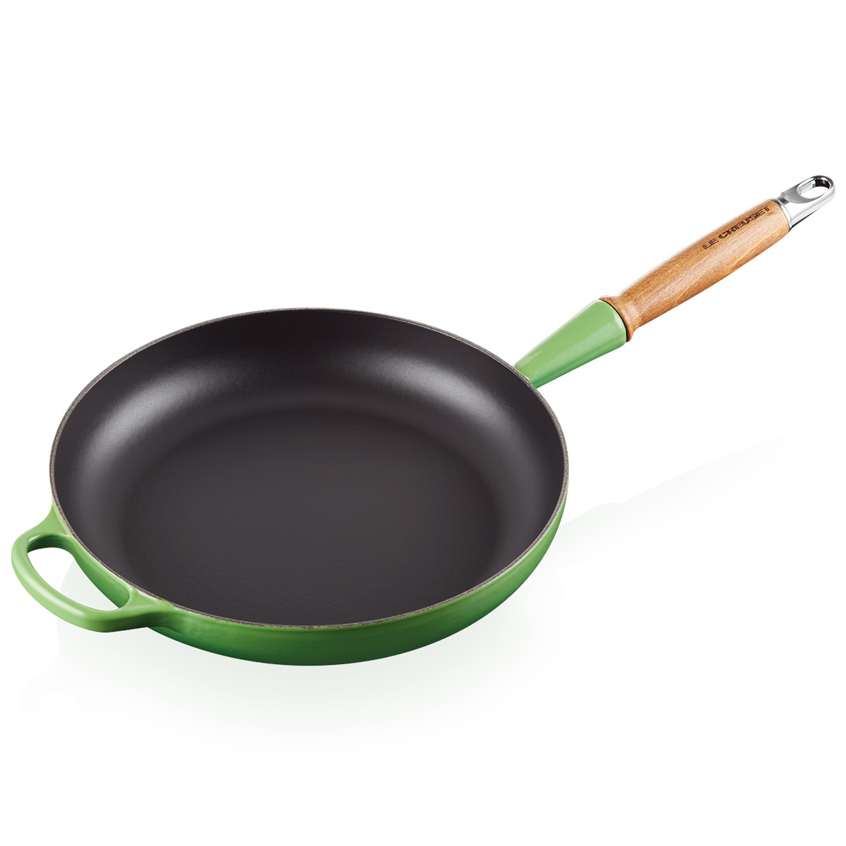 Le Creuset - Signature Stekpanna med trähandtag 28 cm Bamboo Green