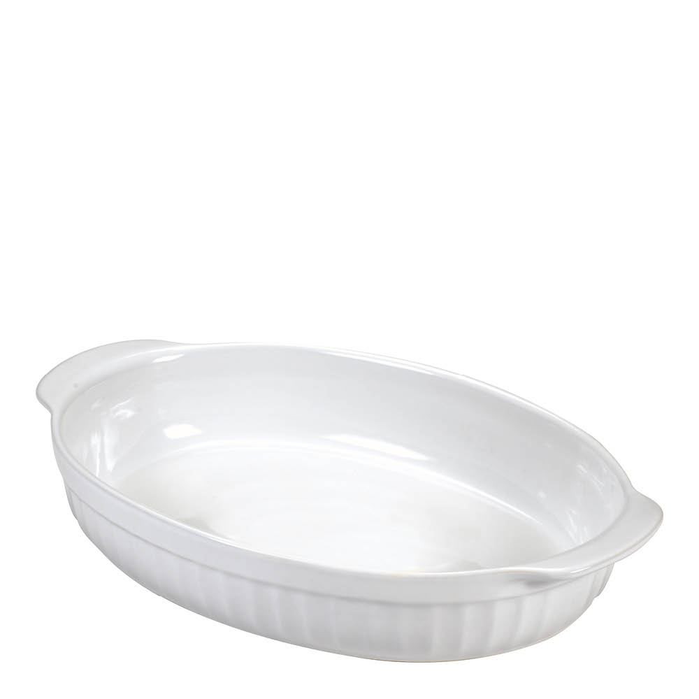 Guardini - Ceramica ugnsform oval liten 22x14x5 cm vit