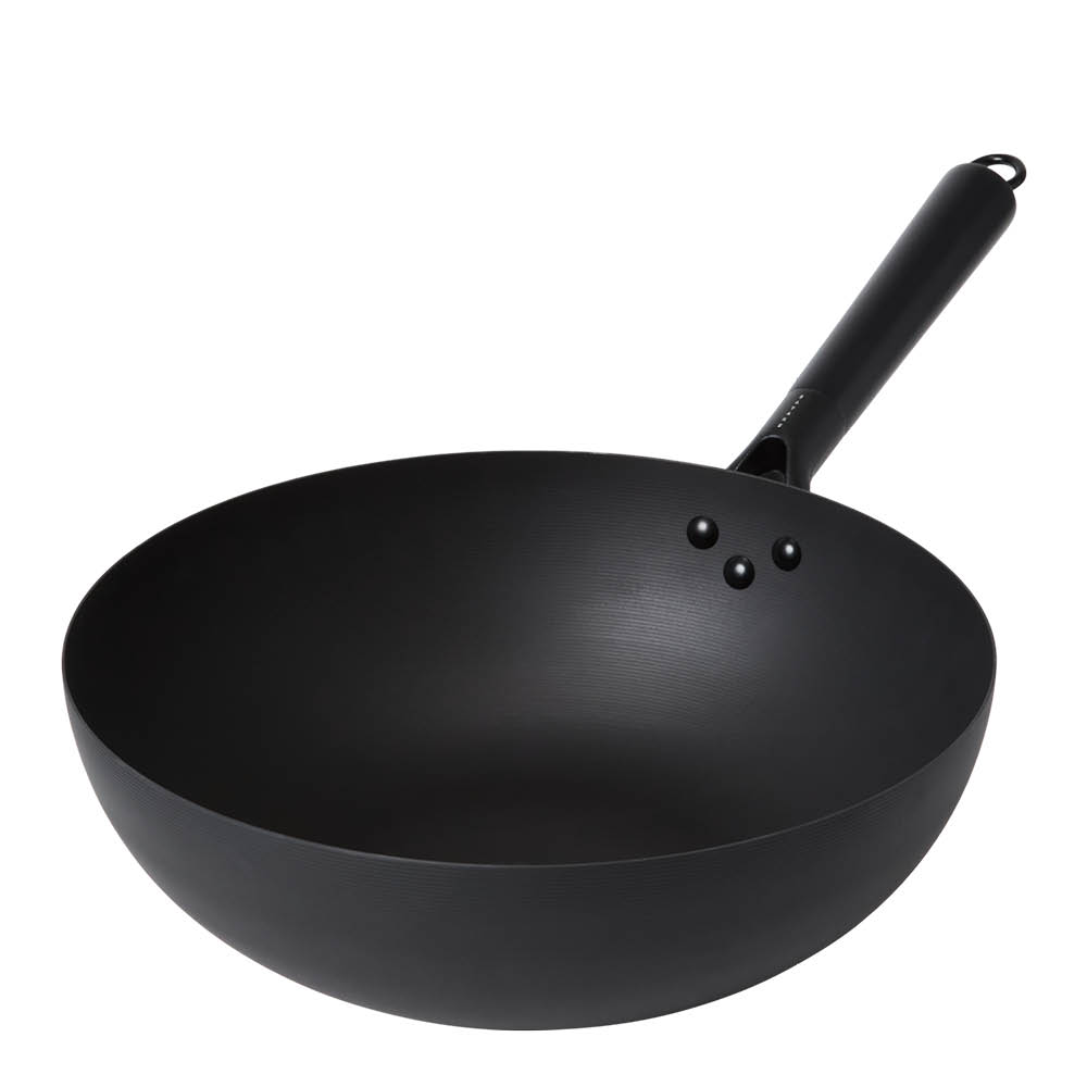 Satake - Wokpanna kolstål 32 cm svart