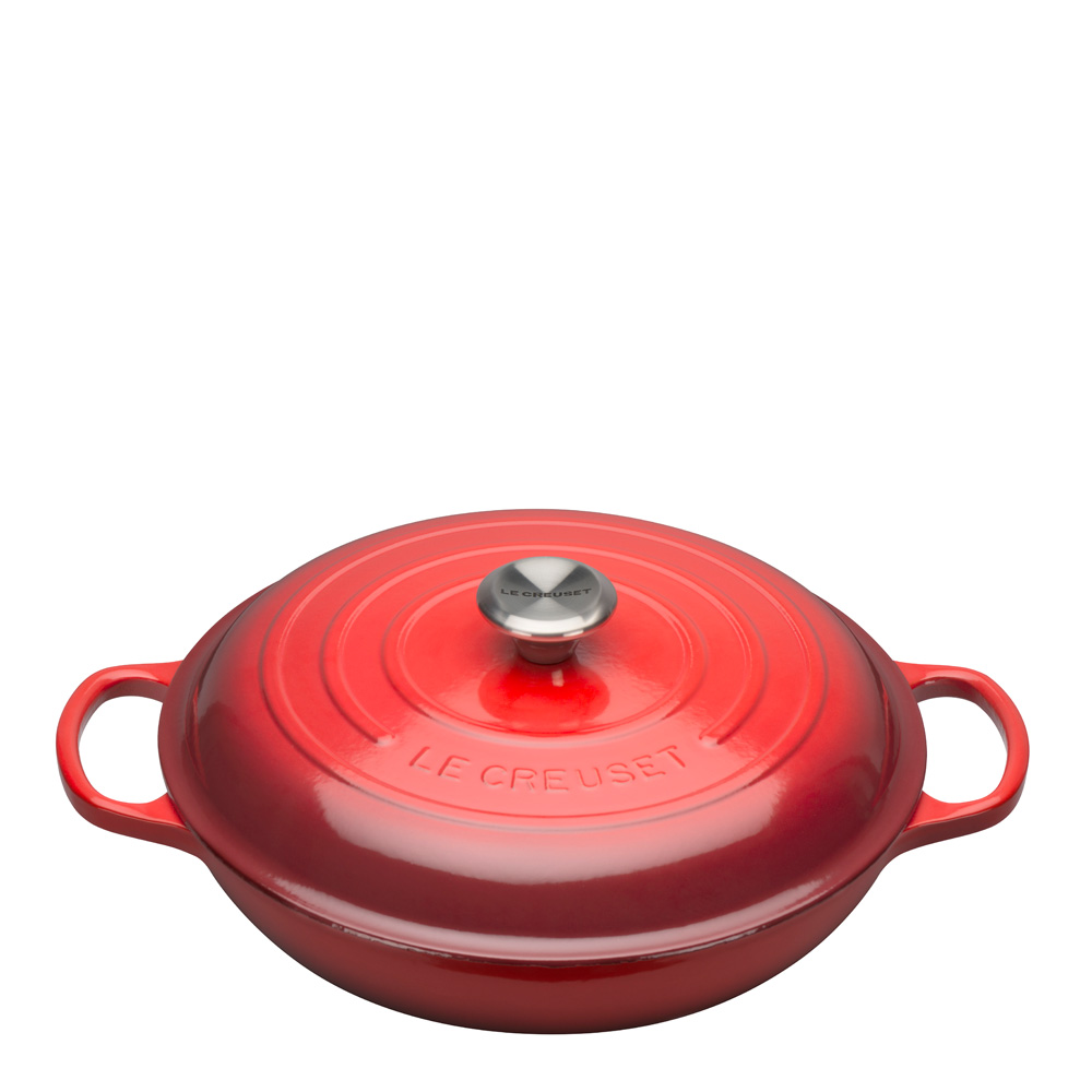 Le Creuset - Signature buffétgryta gjutjärn 30 cm 3,5 L Cerise