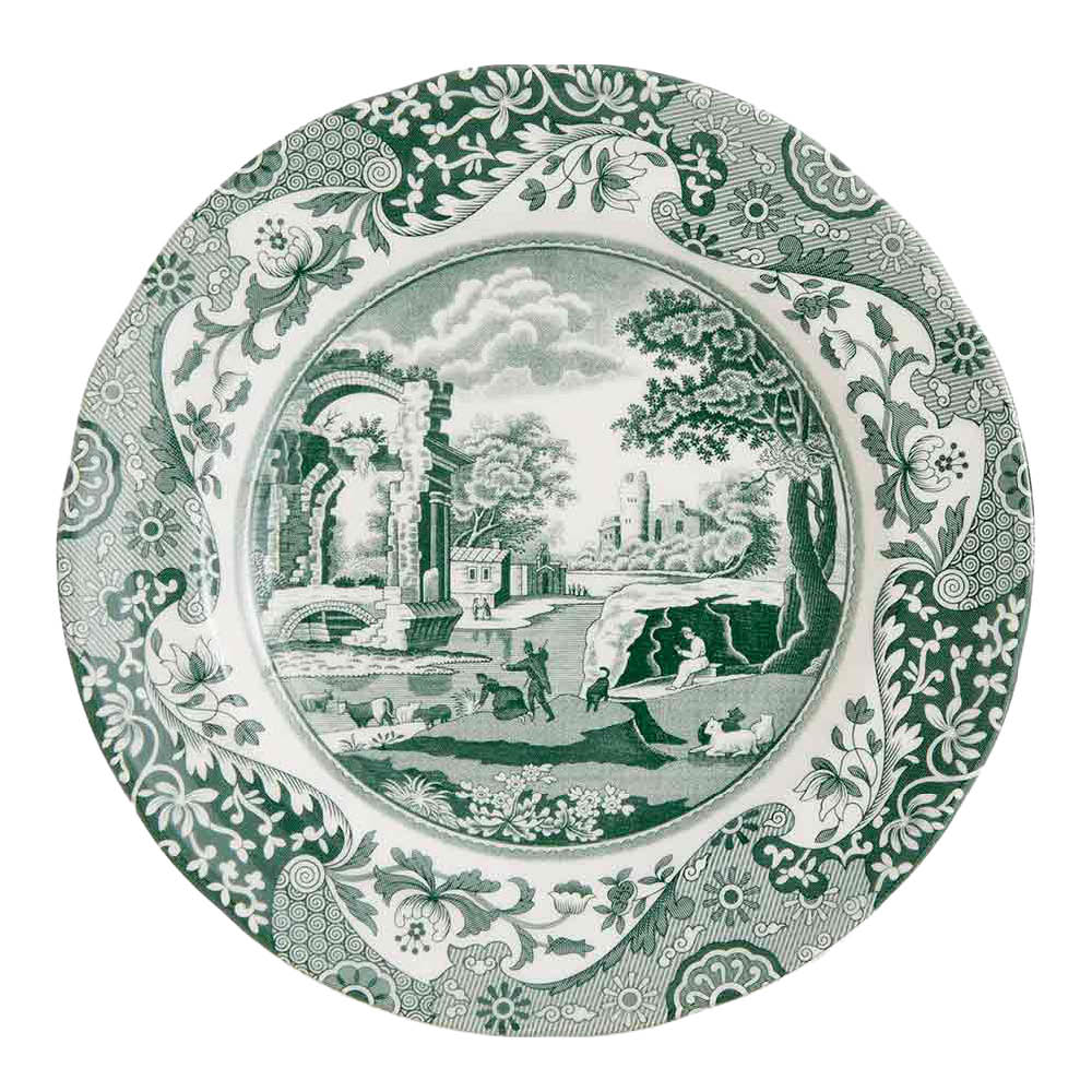 Spode - Heritage Green Italian assiett 15 cm grön/vit