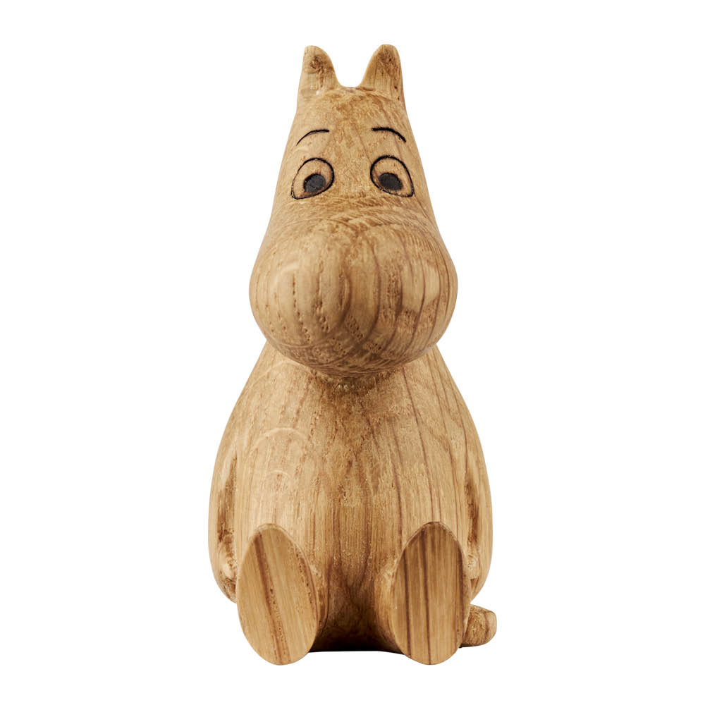 Dsignhouse x Moomin - Mumin träfigur S Mumintrollet 7,5 cm ek