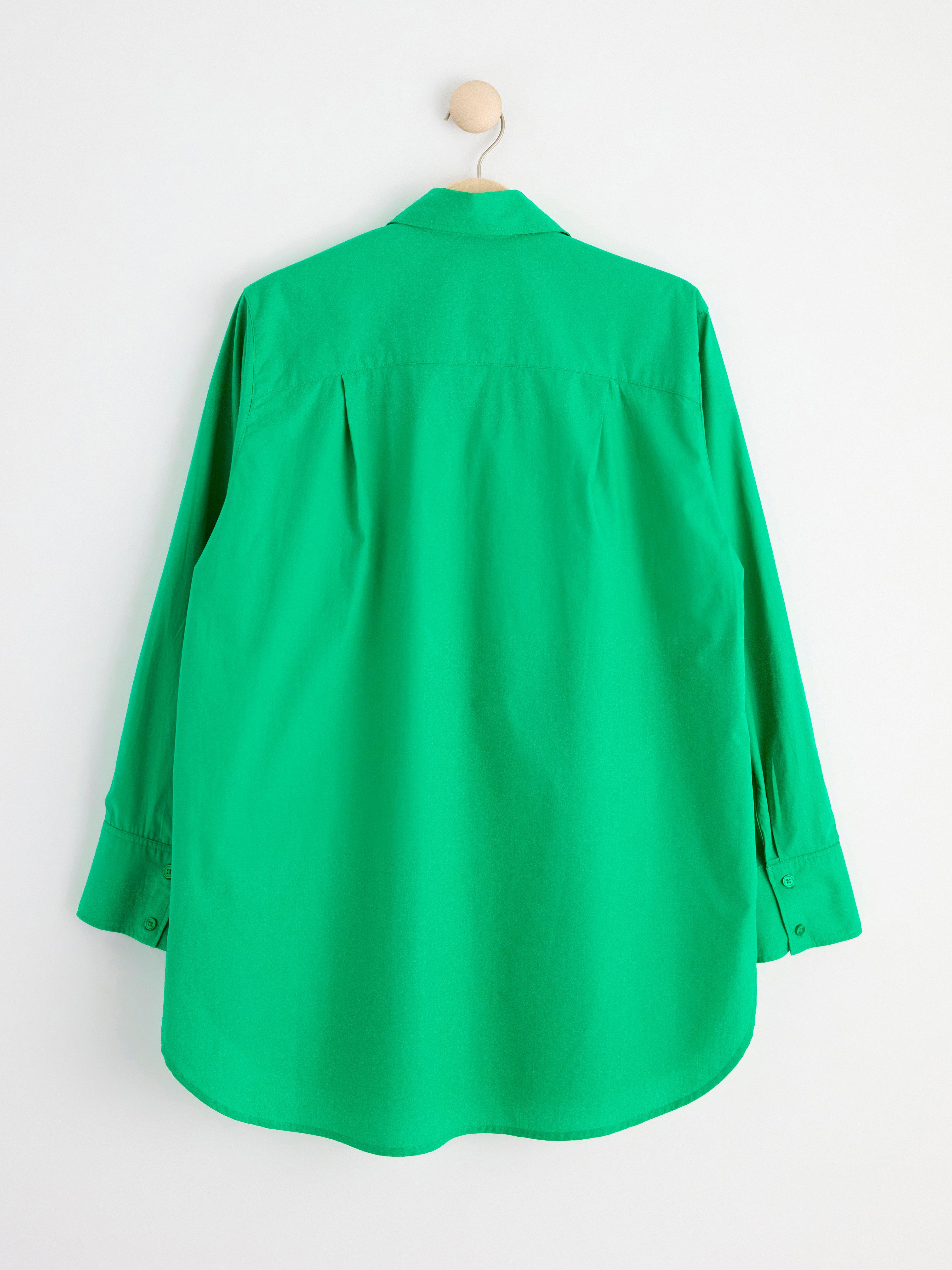Bomullsskjorta i oversize-modell