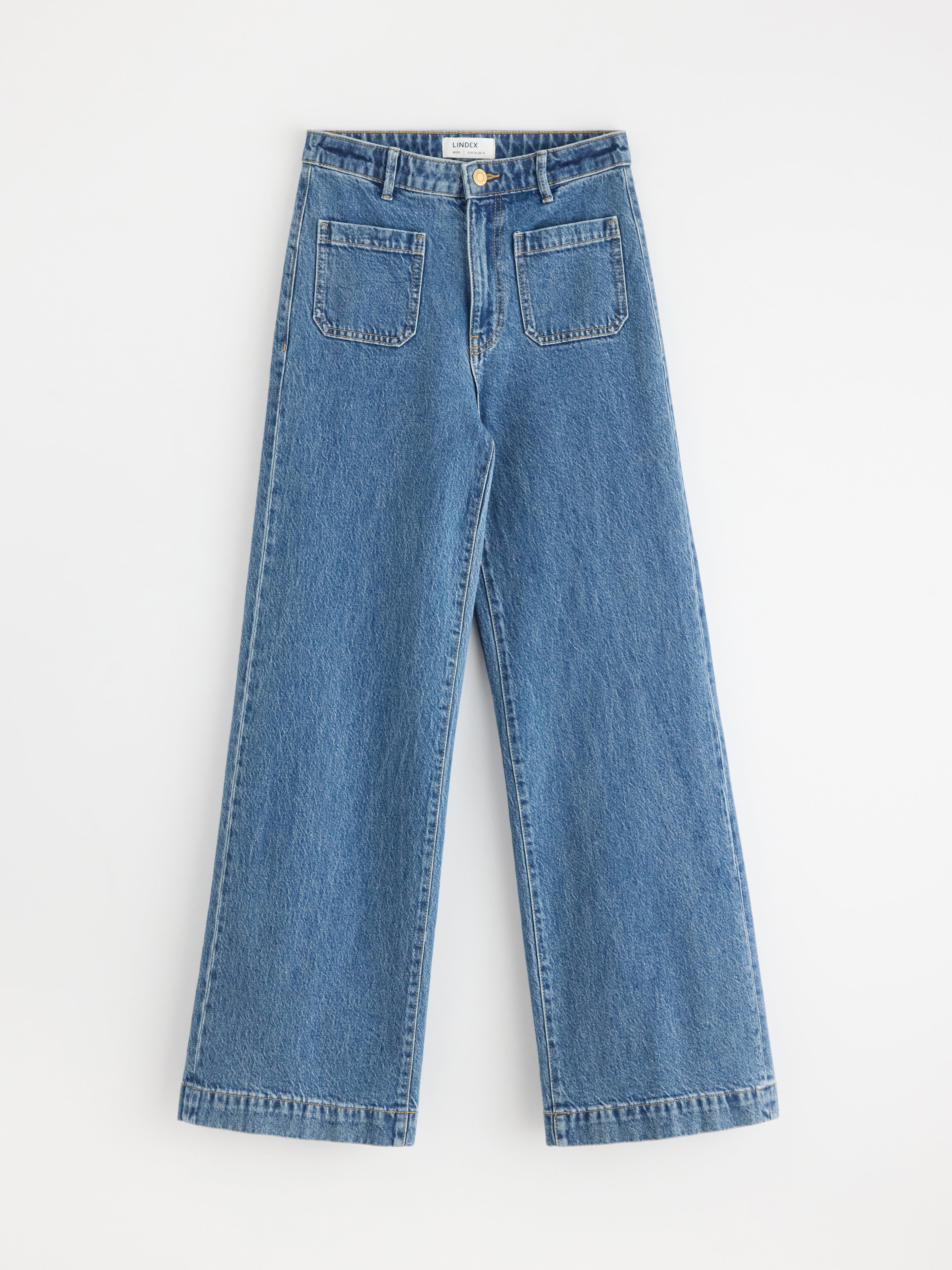 WIDE jeans med hög midja