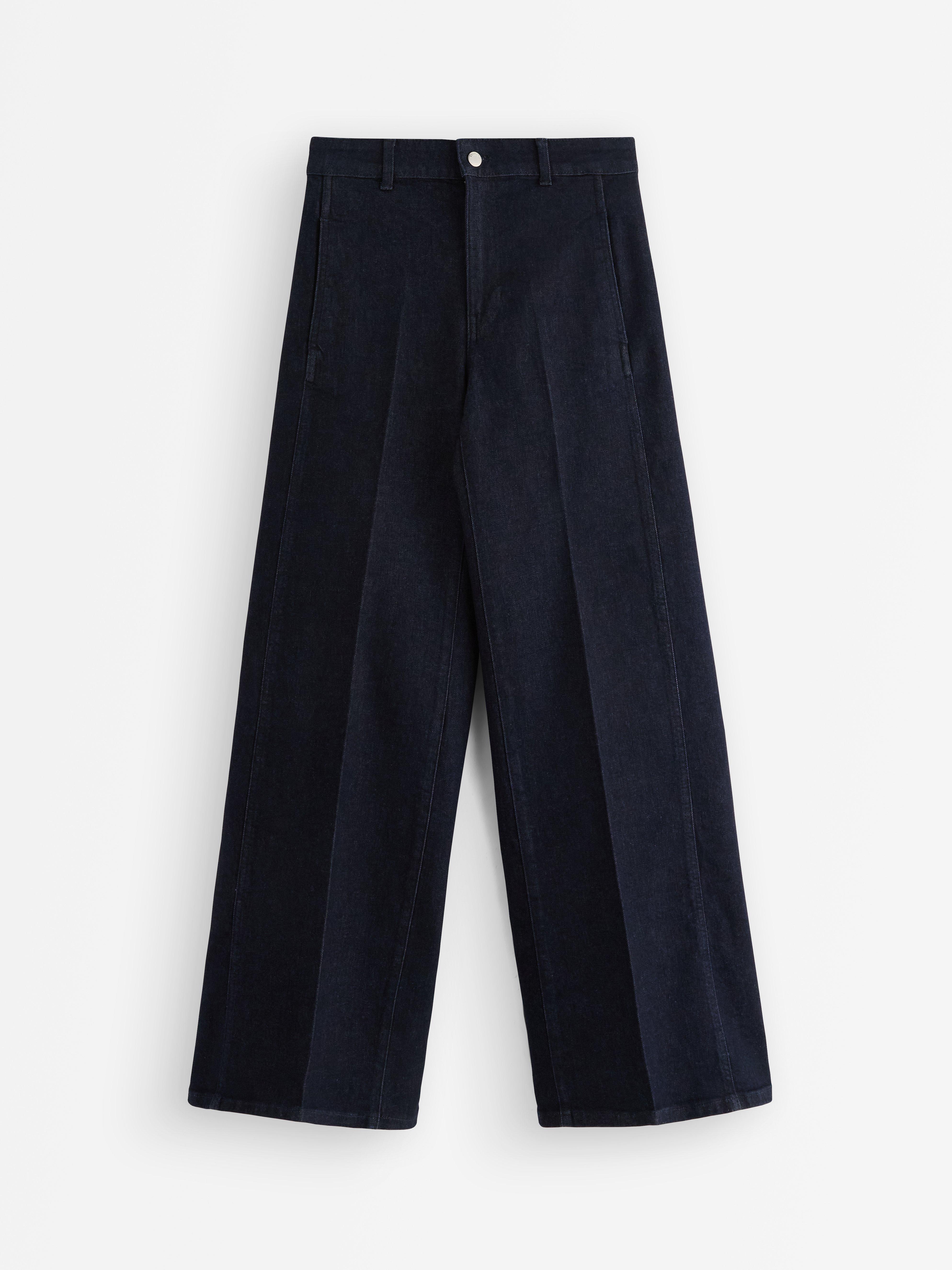 WIDE byxor i denim med stretch