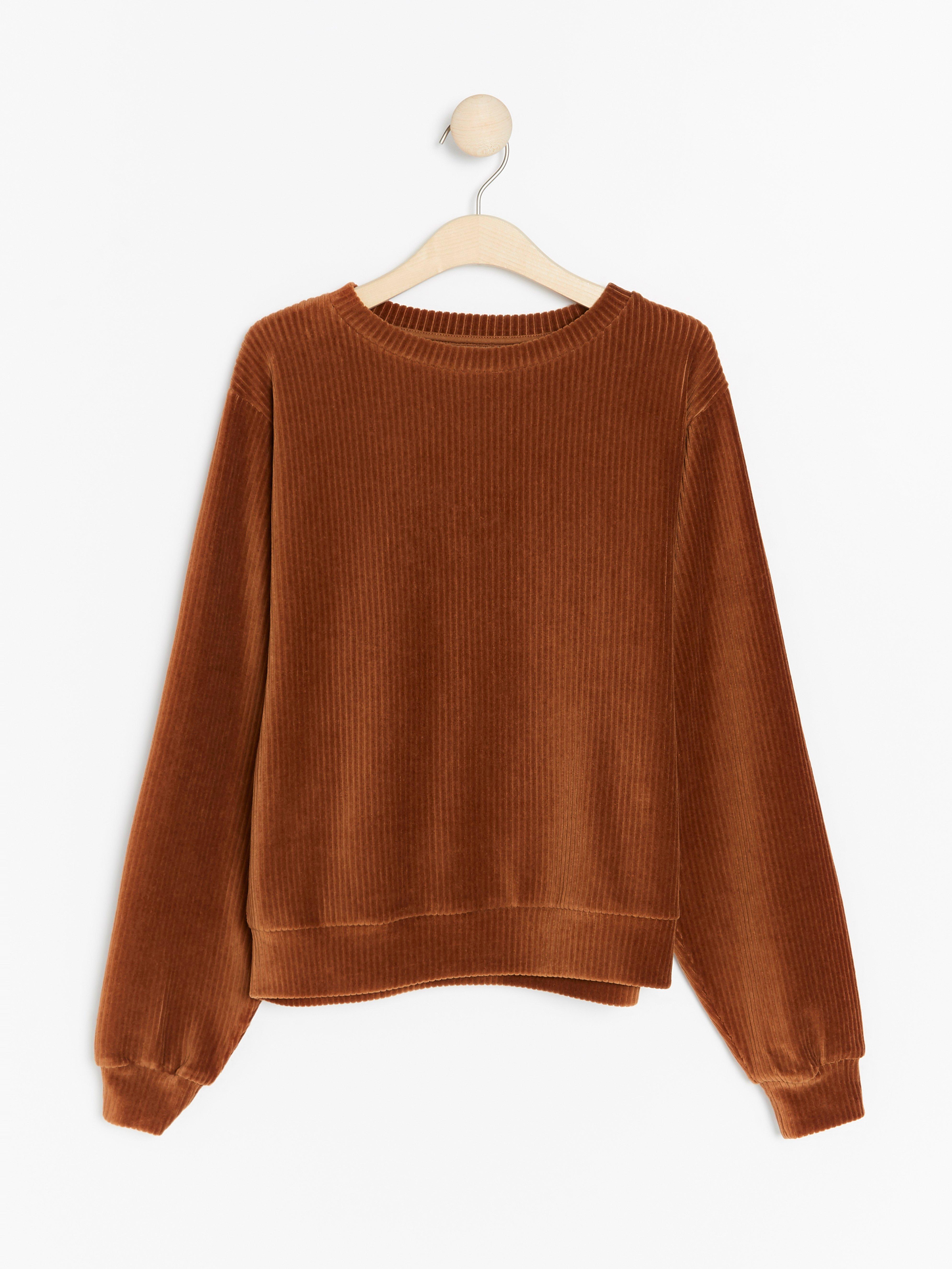 Sweatshirt i manchestertyg
