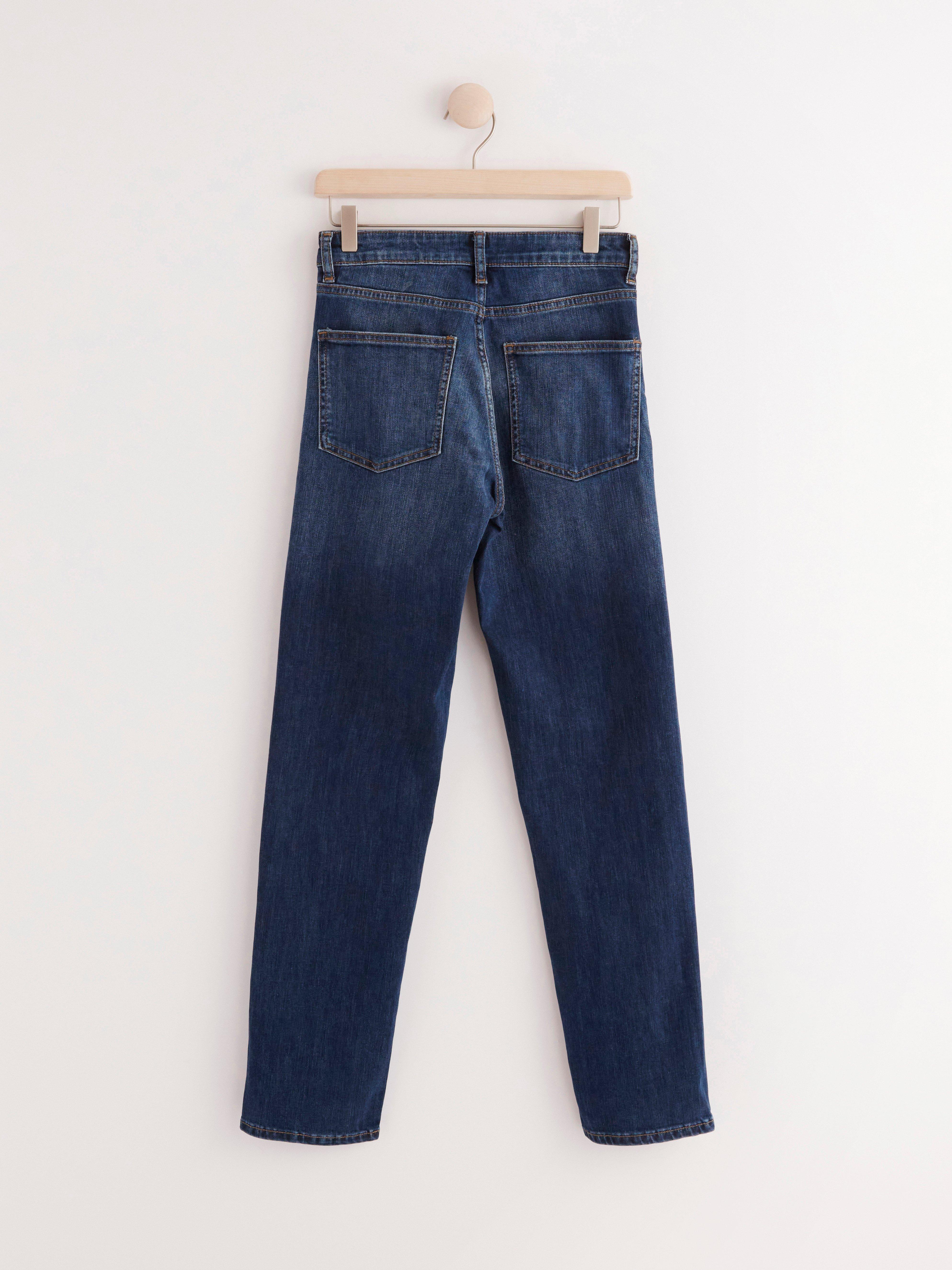 NEA Mörkblå raka jeans