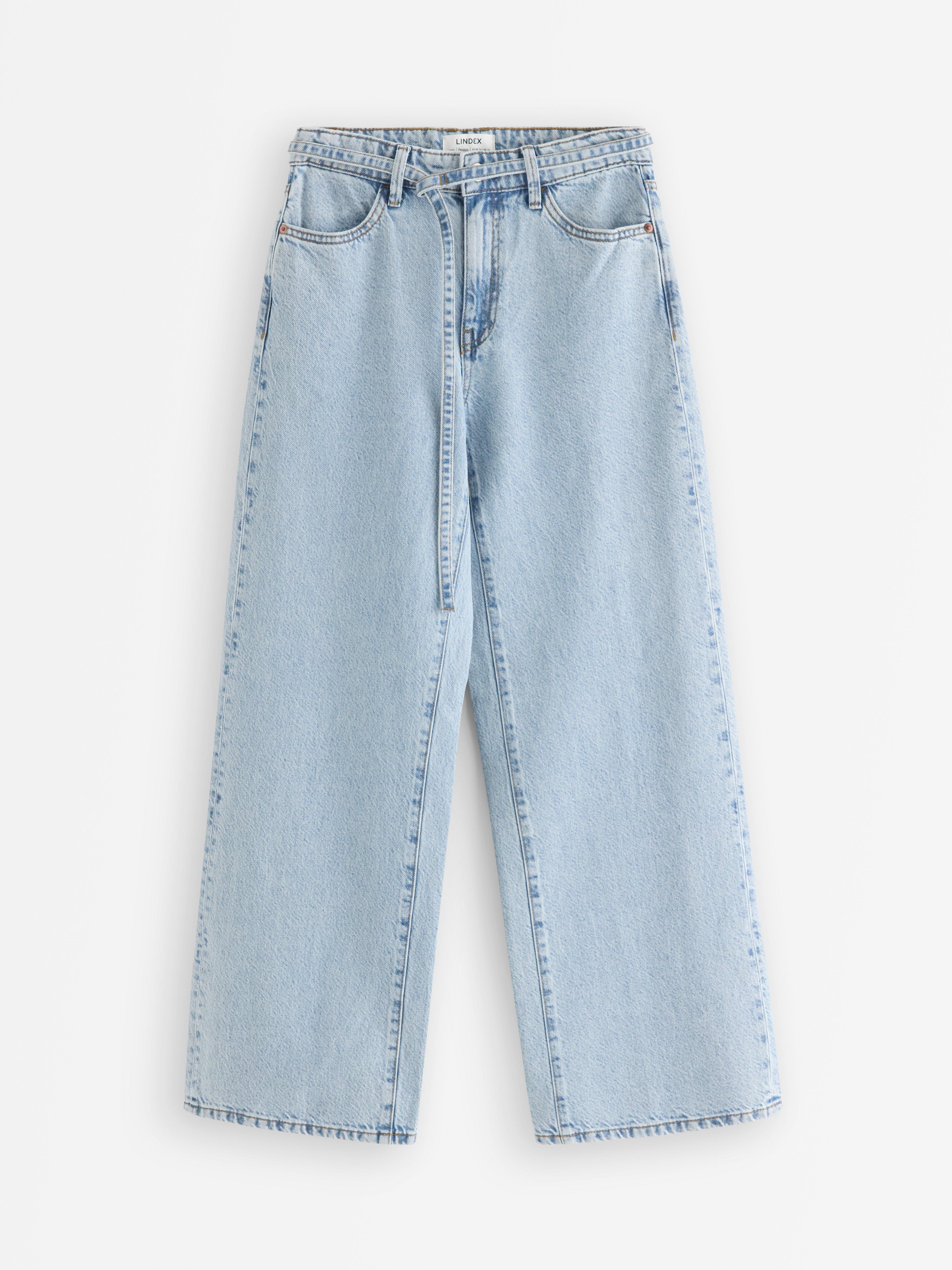 WIDE Peggy jeans med medelhög midja