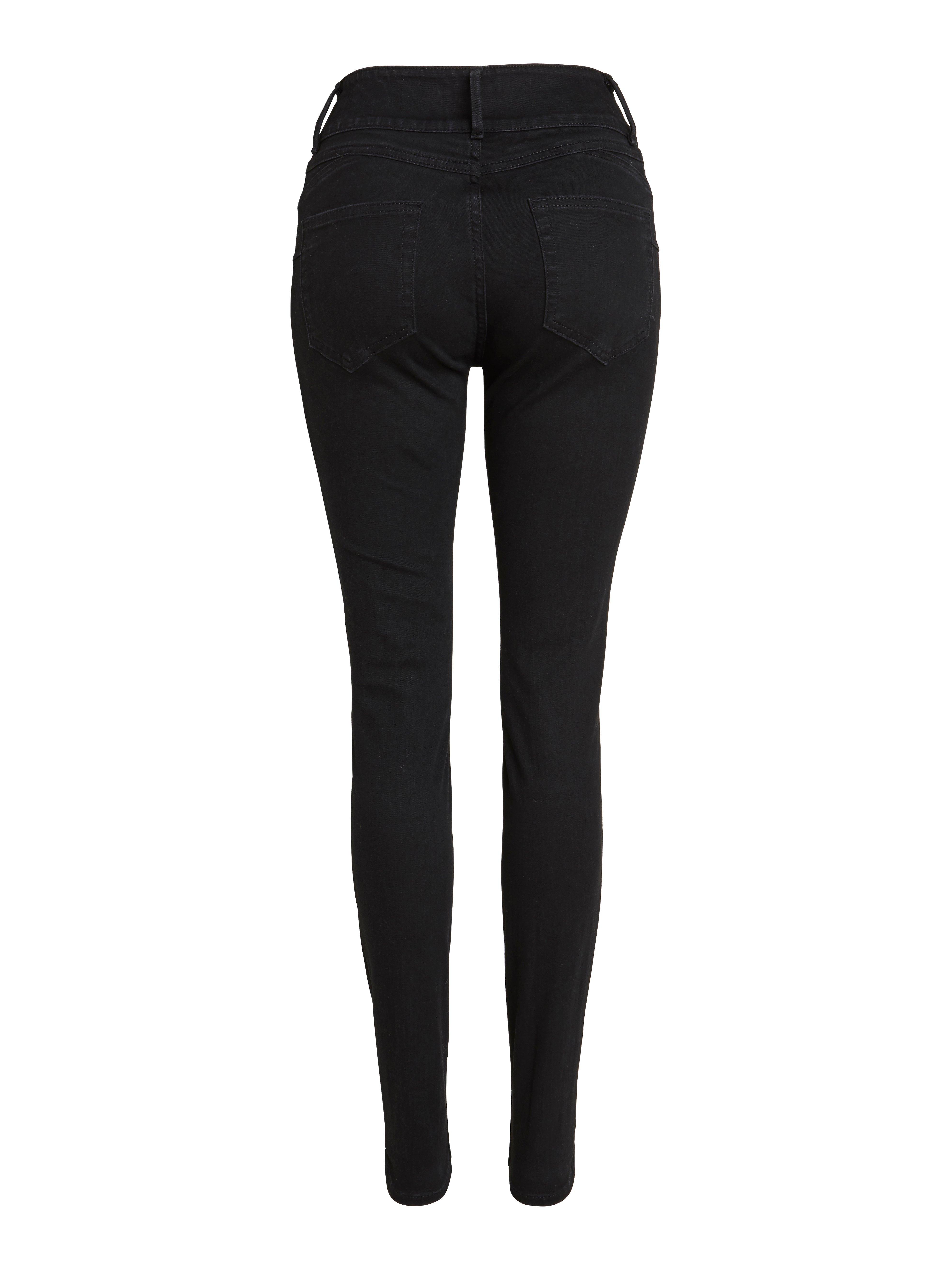 LILLY Svarta slim fit shaping jeans