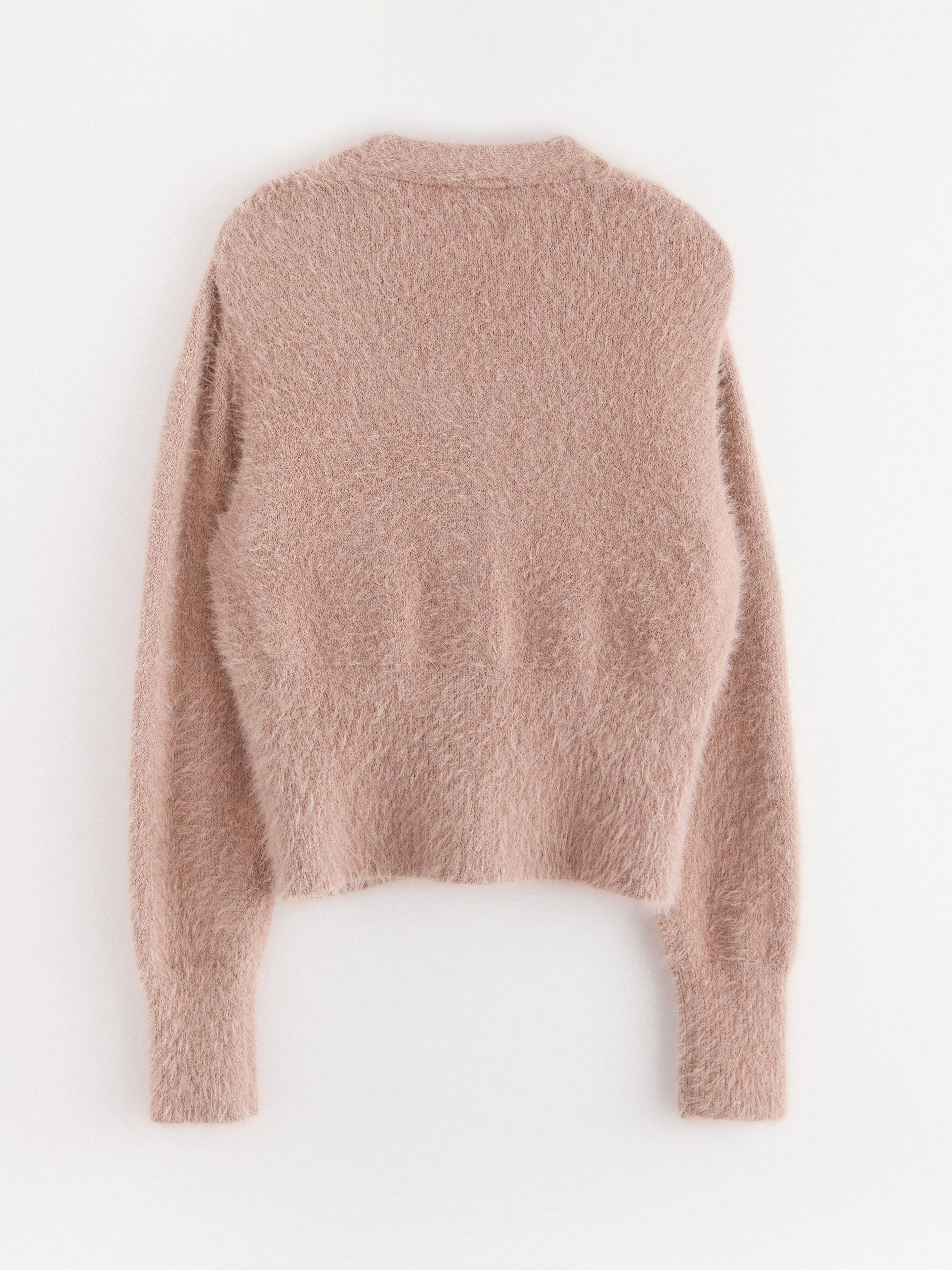 Fluffig cardigan