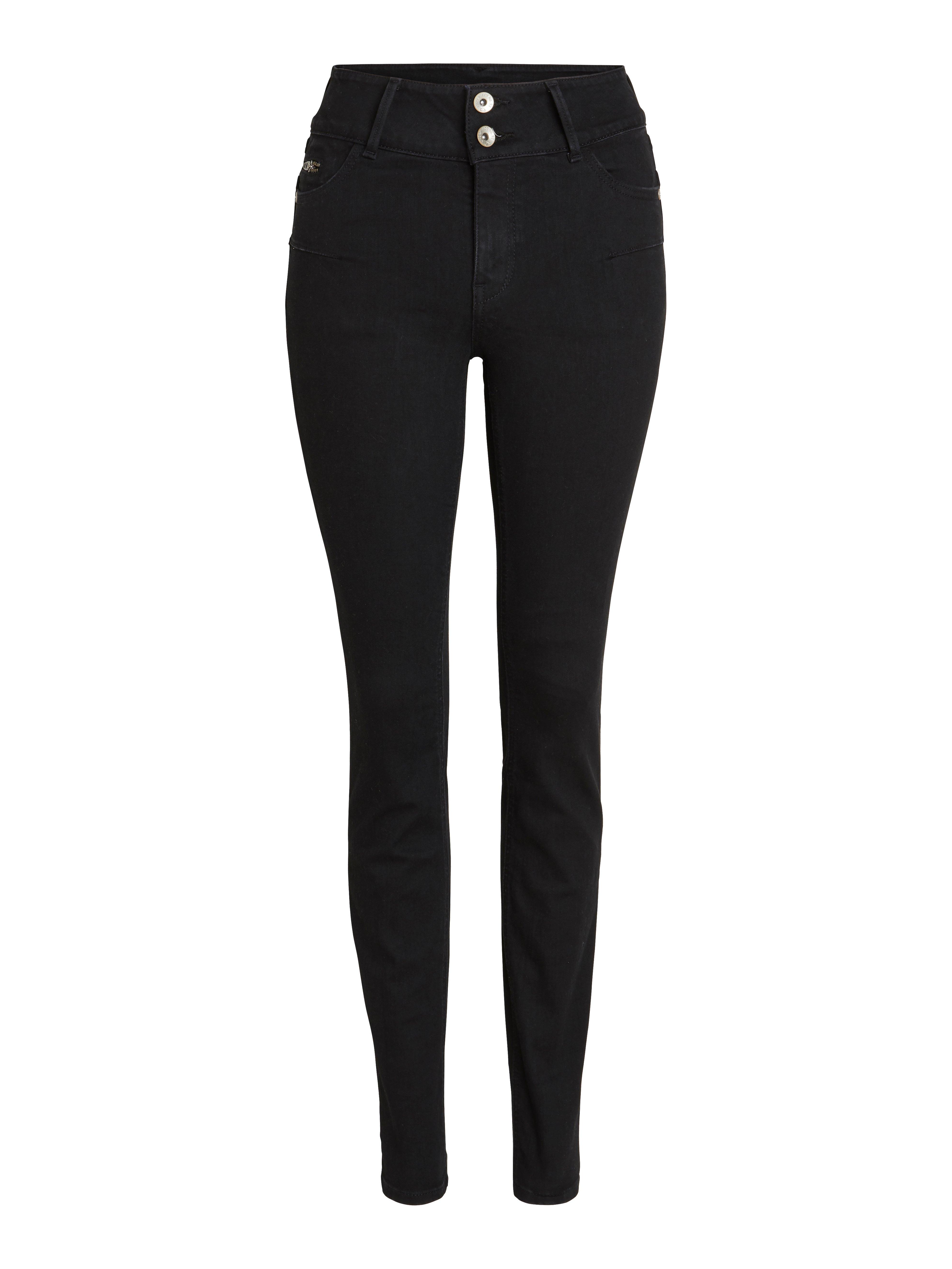 LILLY Svarta slim fit shaping jeans