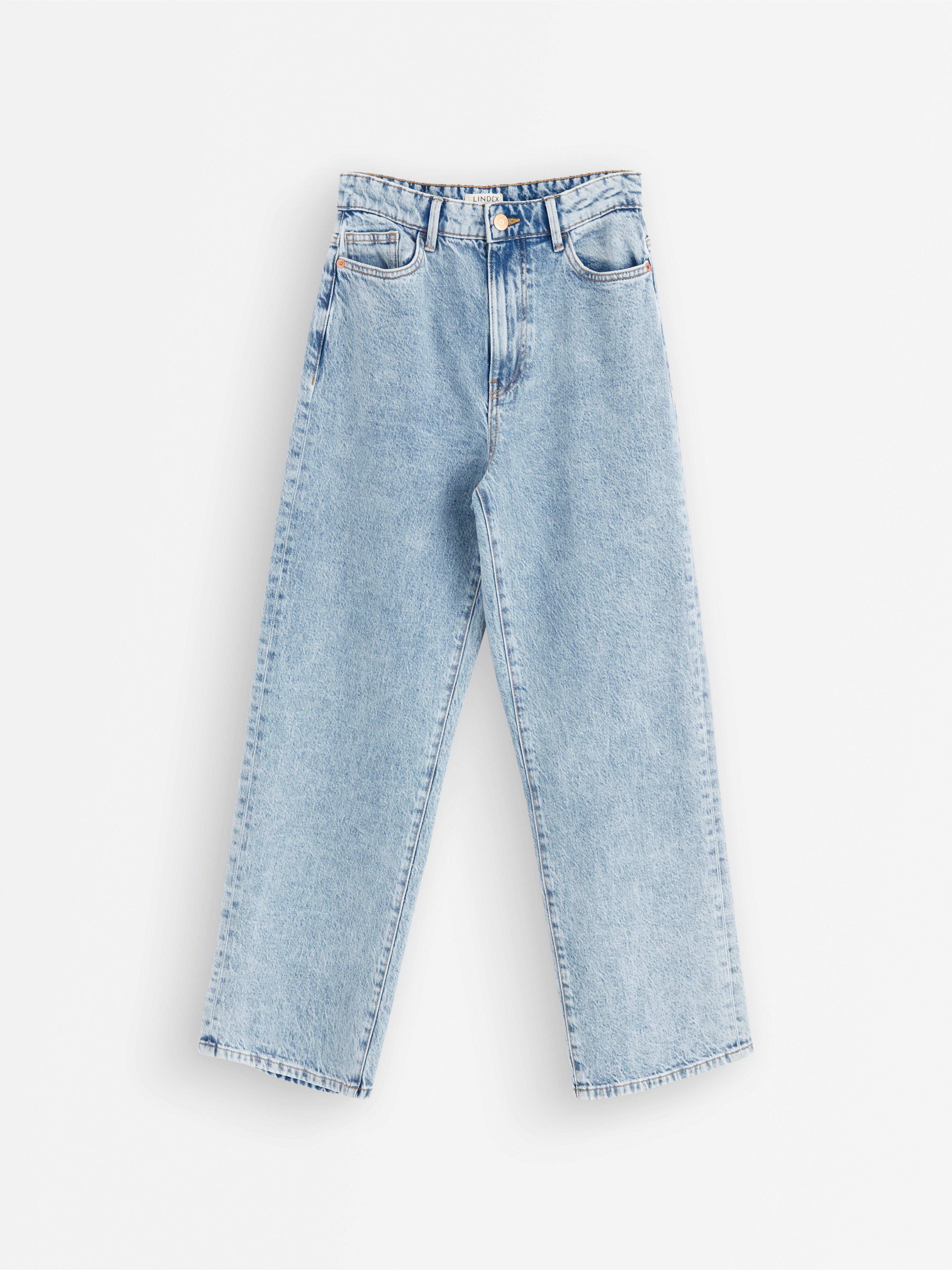 WIDE Hanna cropped jeans med lätt stretch