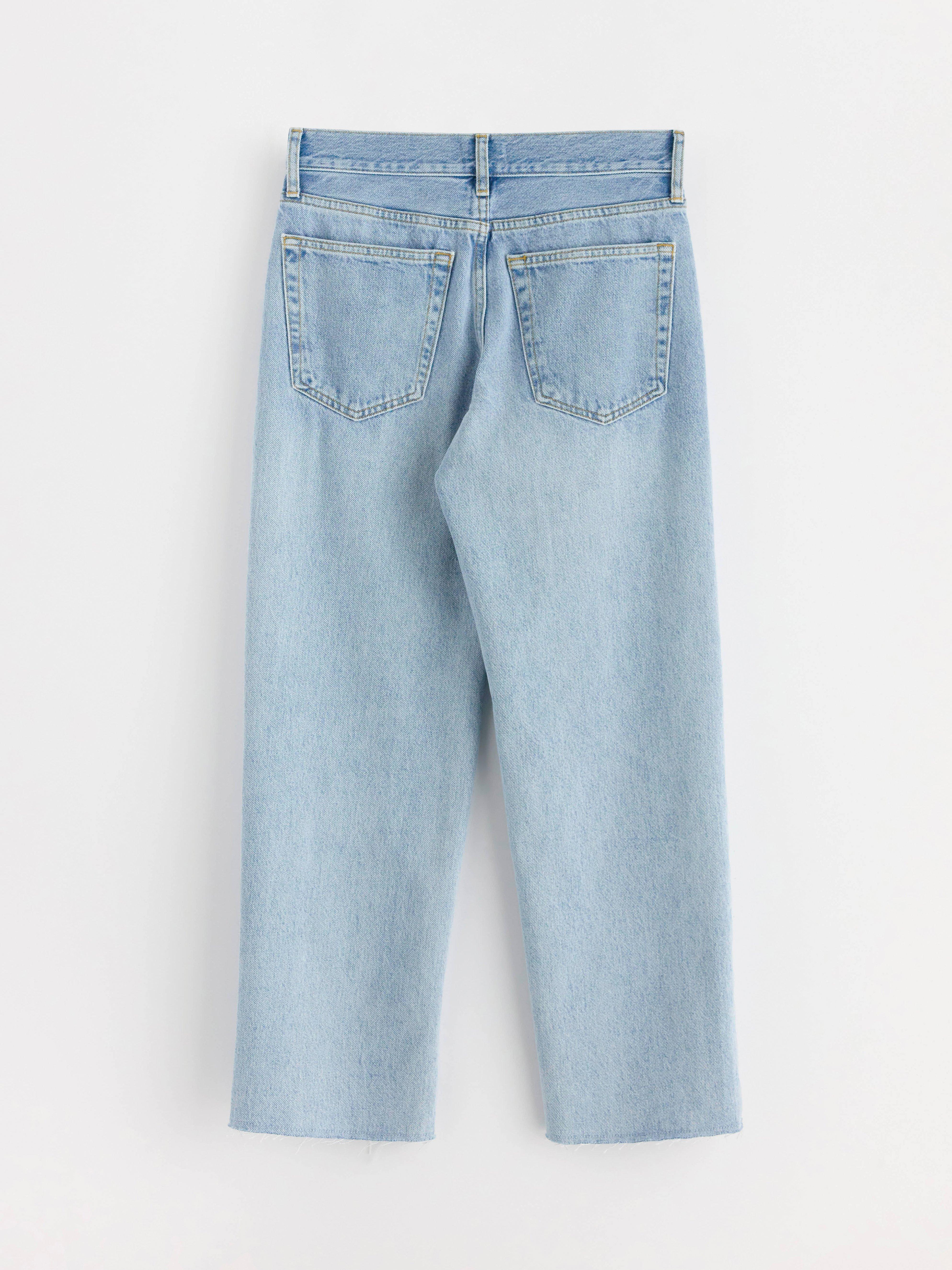 SIA  Croppade Raka Jeans