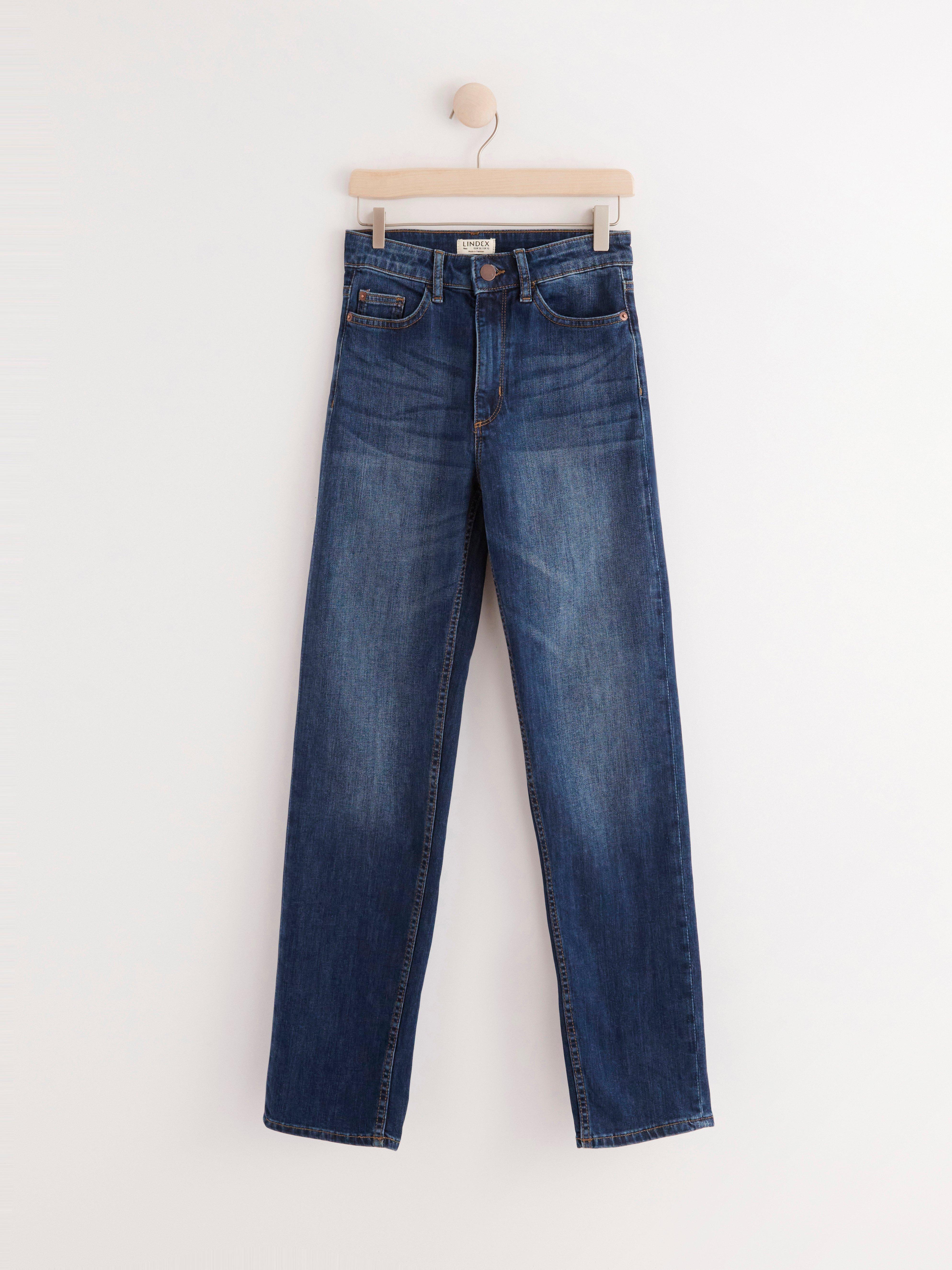 NEA Mörkblå raka jeans