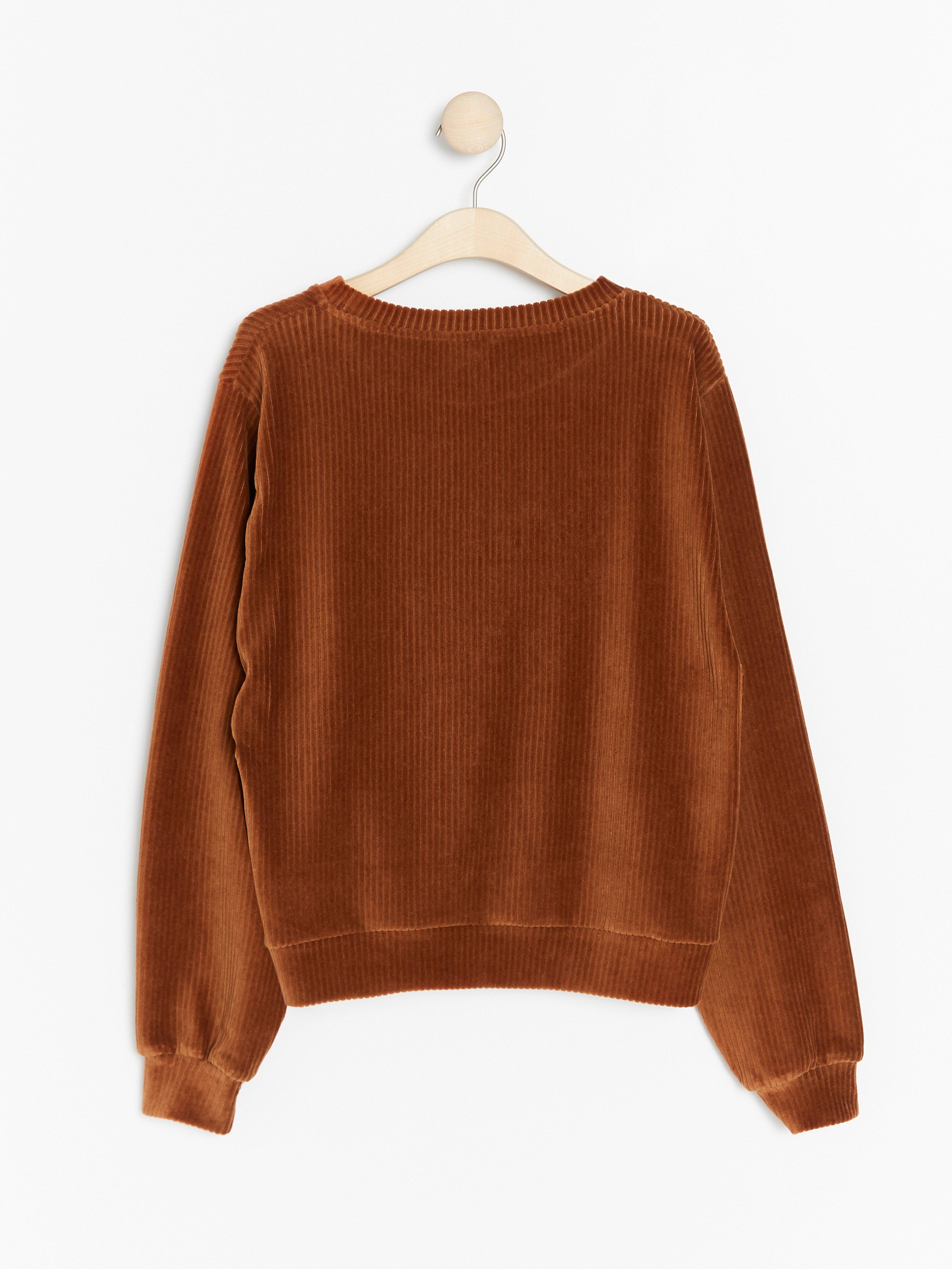 Sweatshirt i manchestertyg
