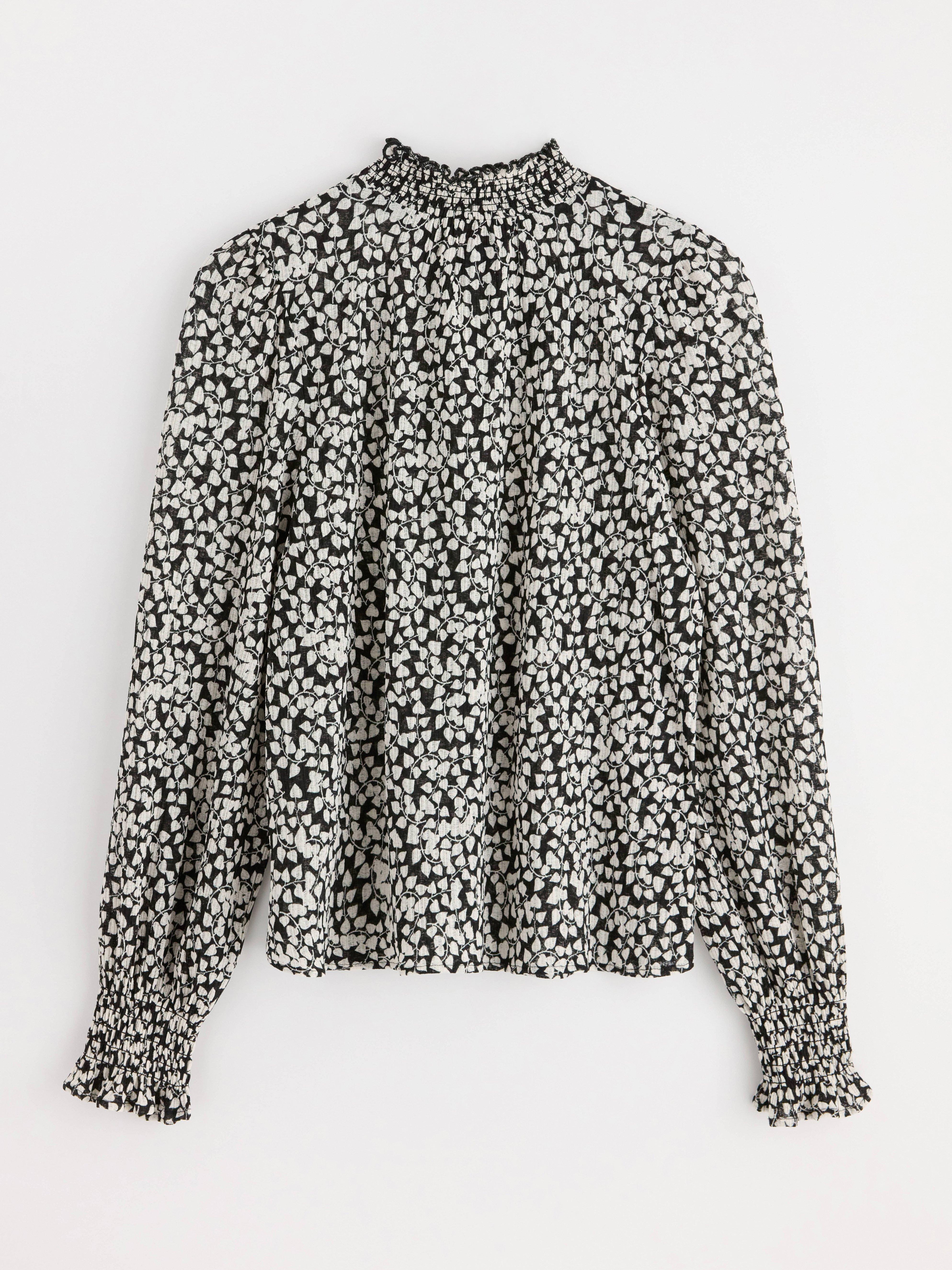 Mönstrad Blus