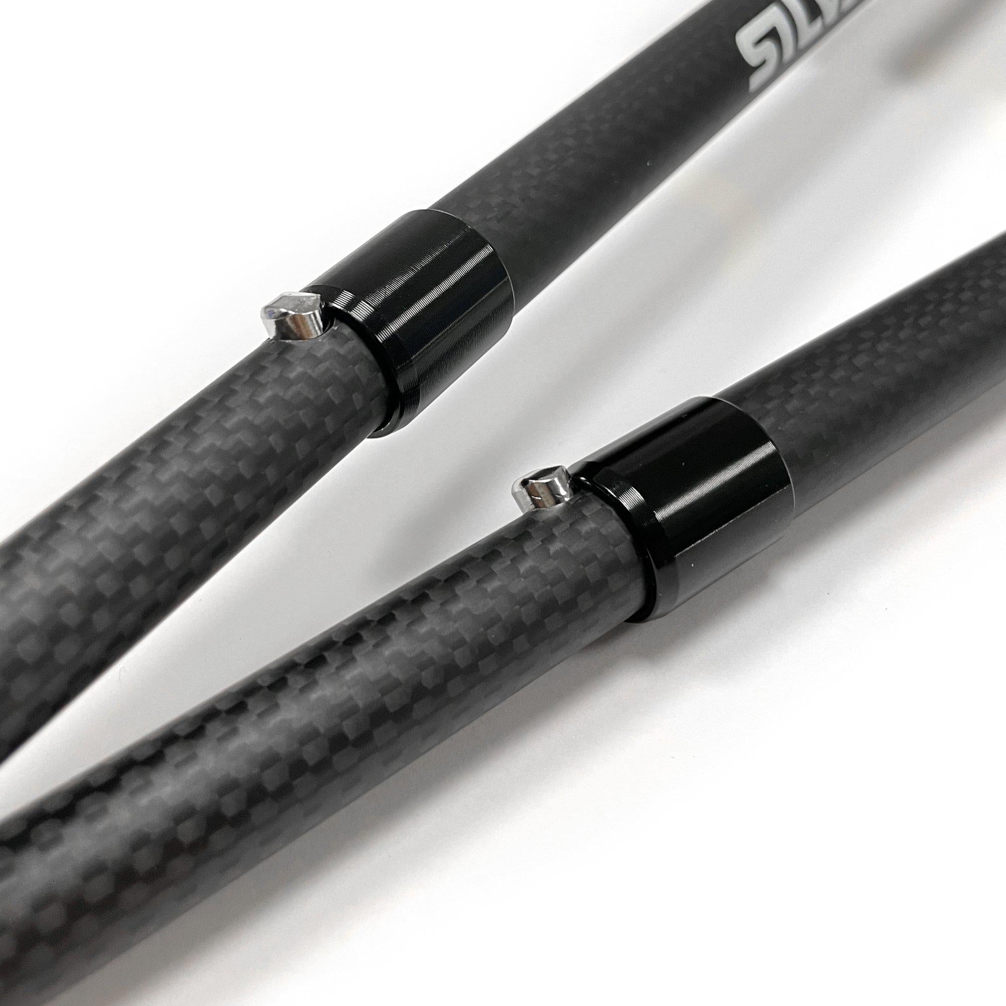 Running poles carbon 130 cm