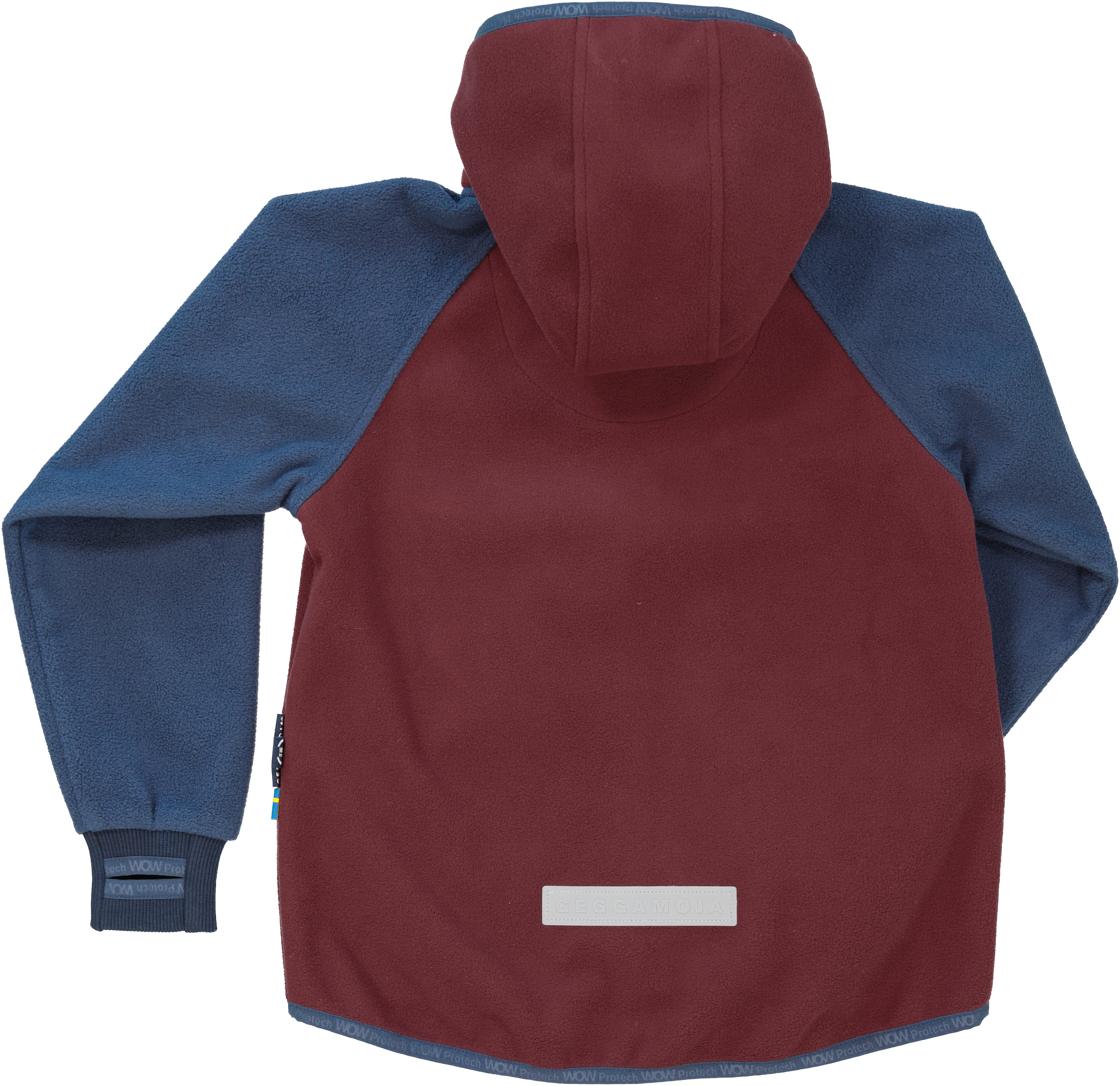 Vindfleecejacka Burgundy - 74/80