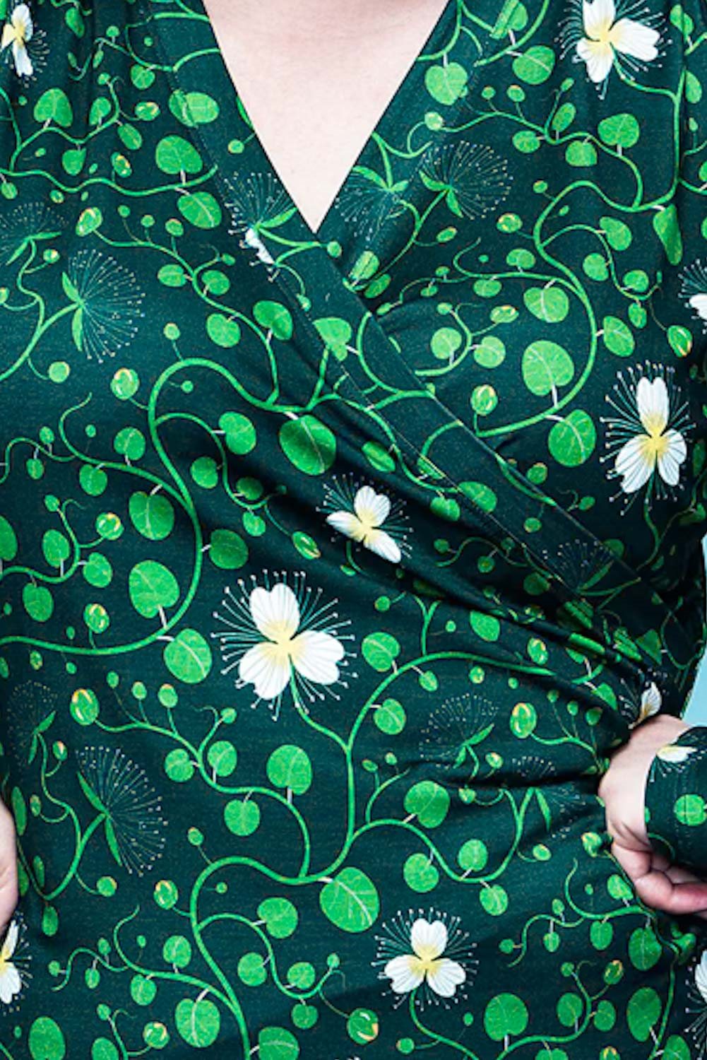 Cissi och Selma Susanne topp Kaprisblomma grön