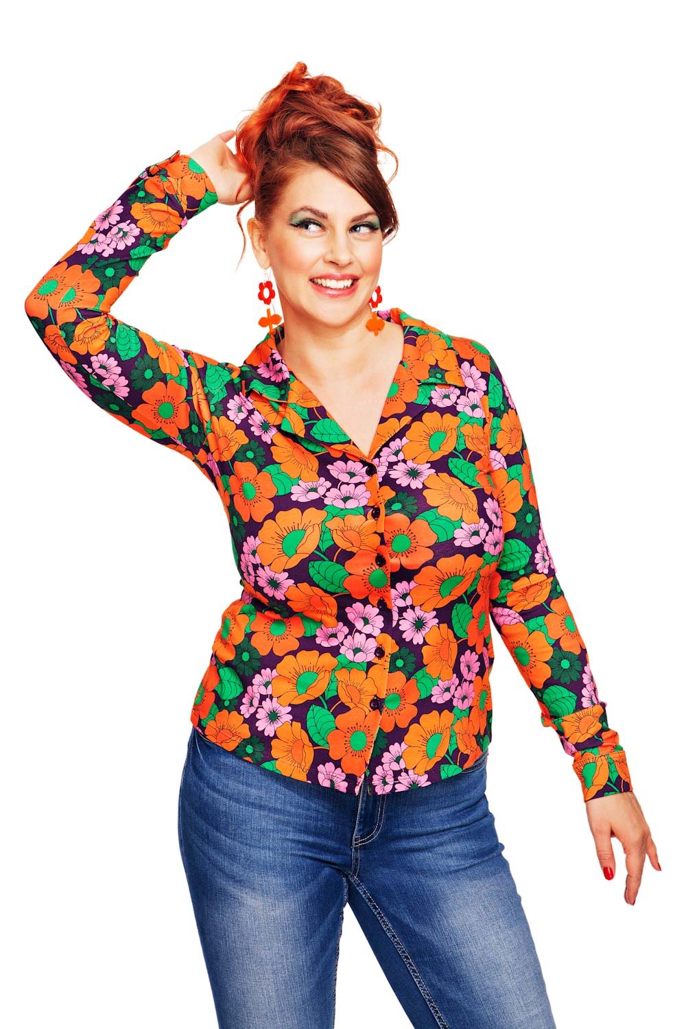 Matilda blus 1970 lila