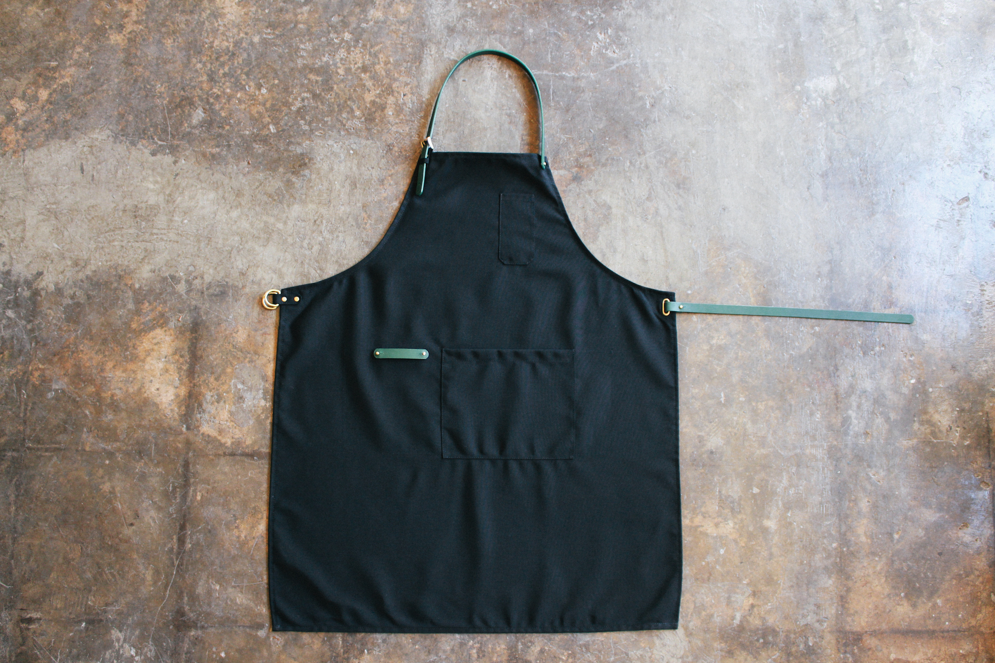 Yellow Stuff Black Apron