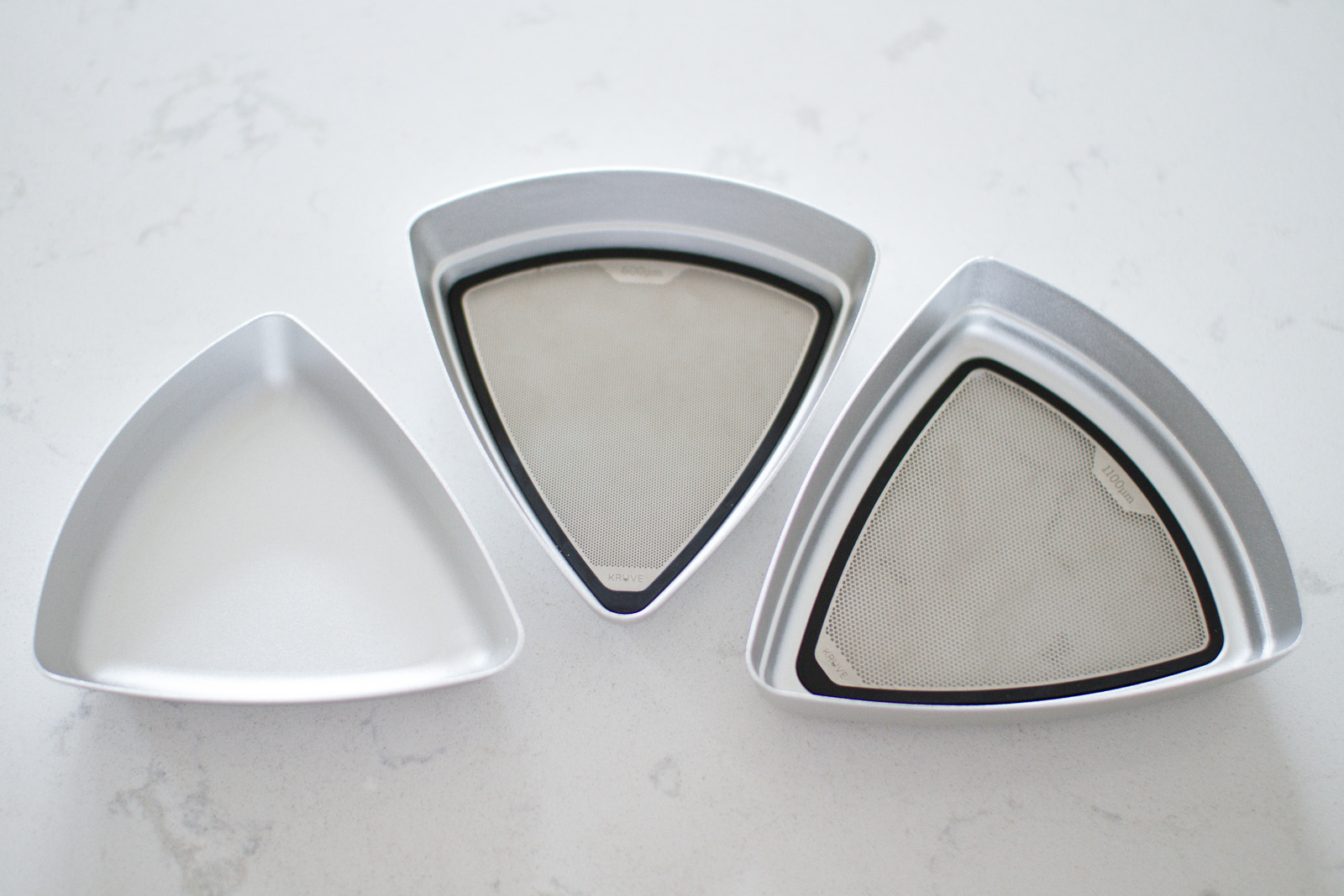 Kruve Sifters with 2 sieves Silver