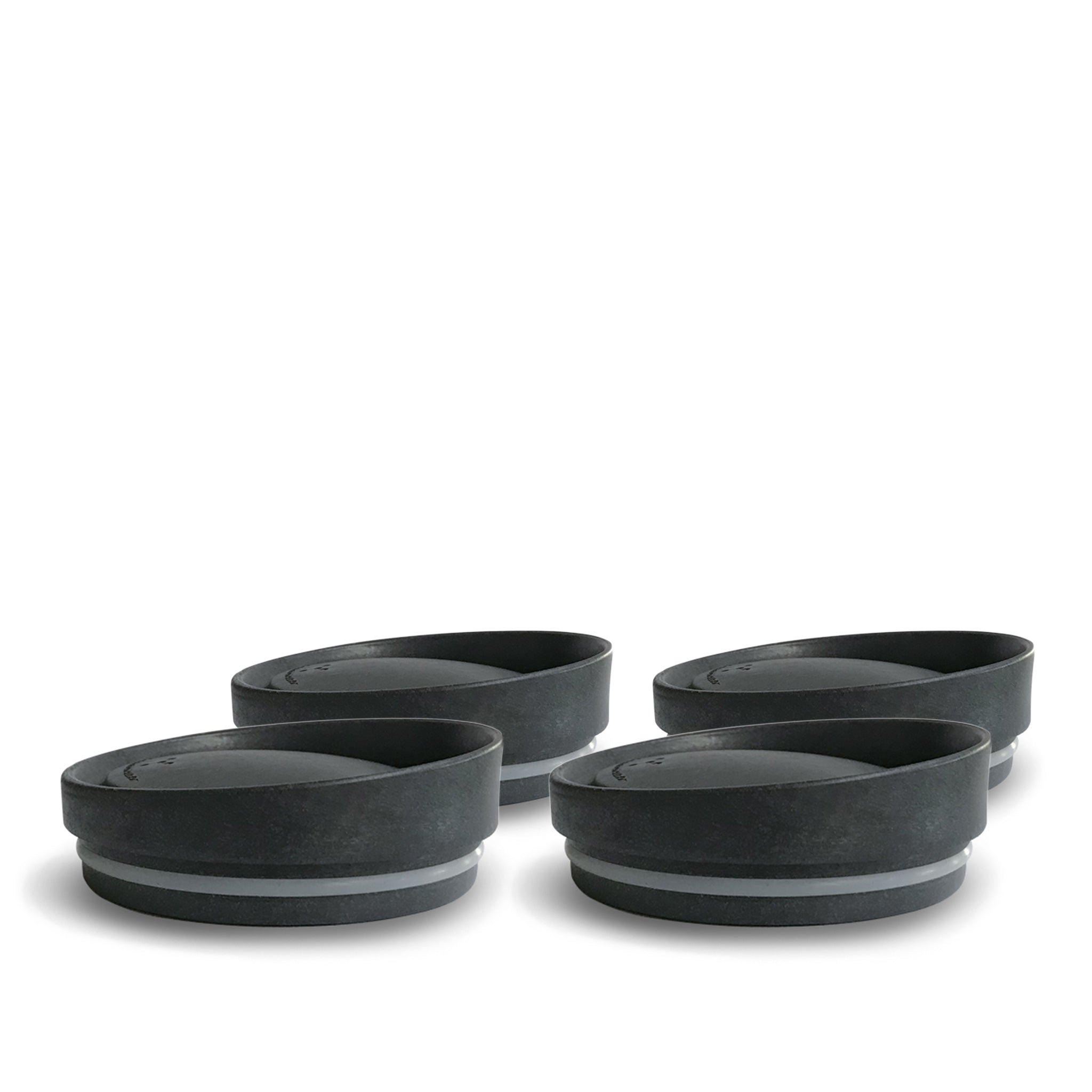 Mug Lids Charcoal 4pcs - Huskee