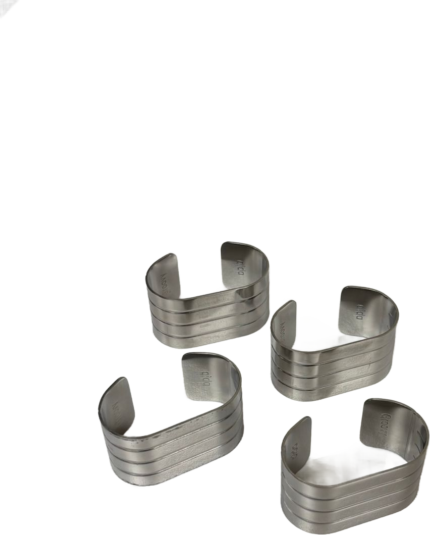 Alda Groovy Serviettringar 4-pack