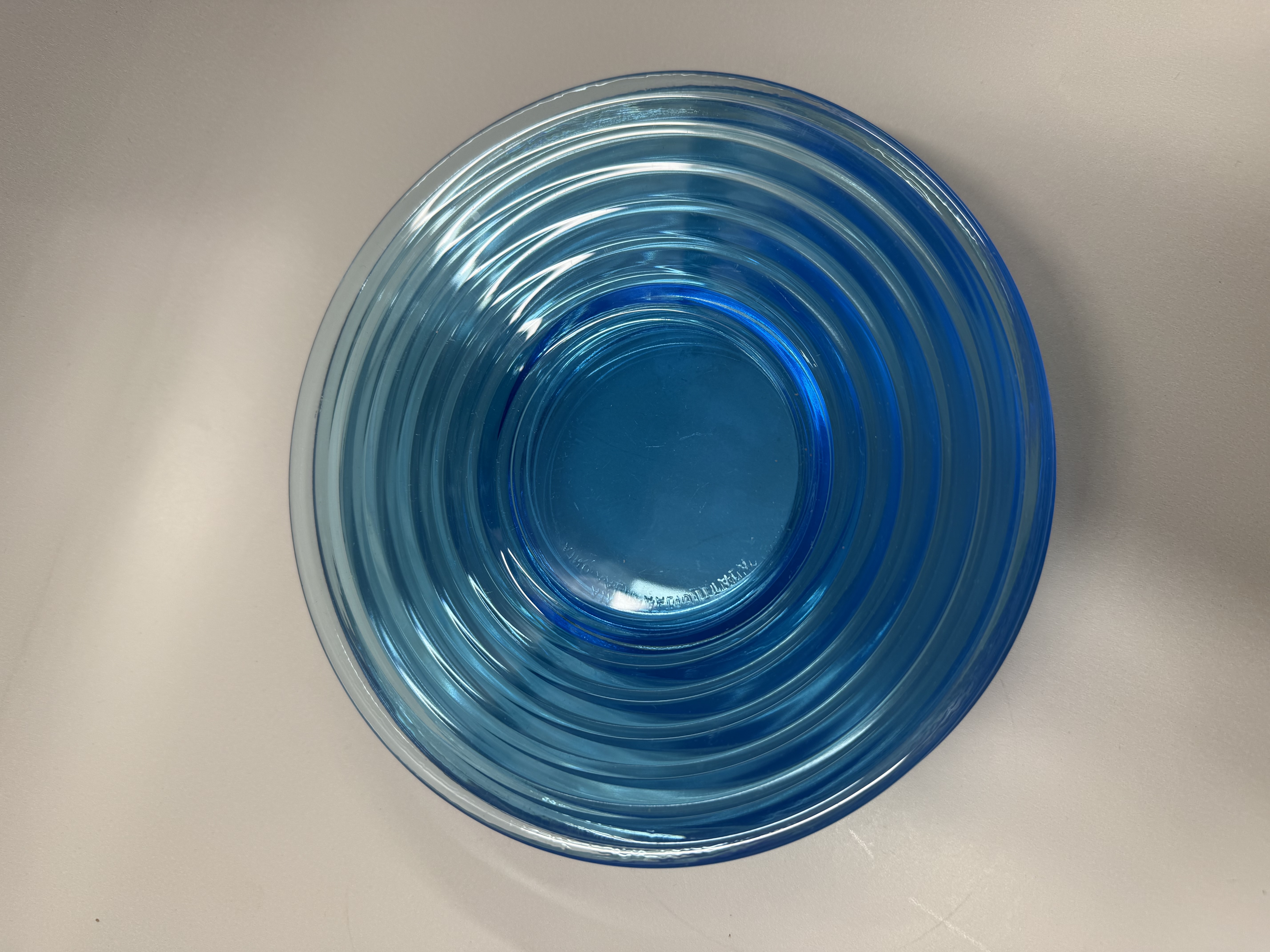Iittala Aino Aalto blå assietter med ribbad yta, 4-pack