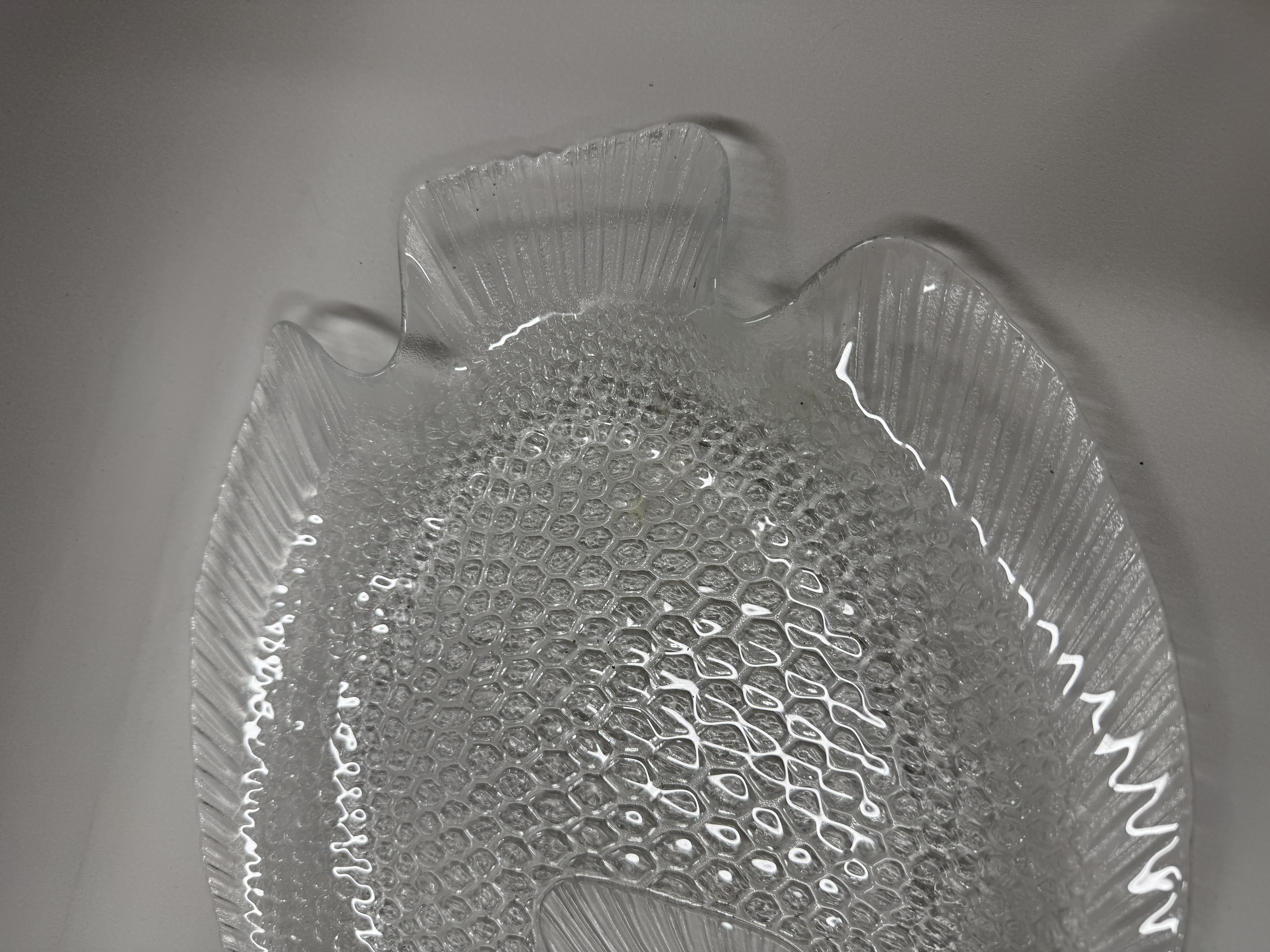 Arcoroc glasfat i fiskform, transparent
