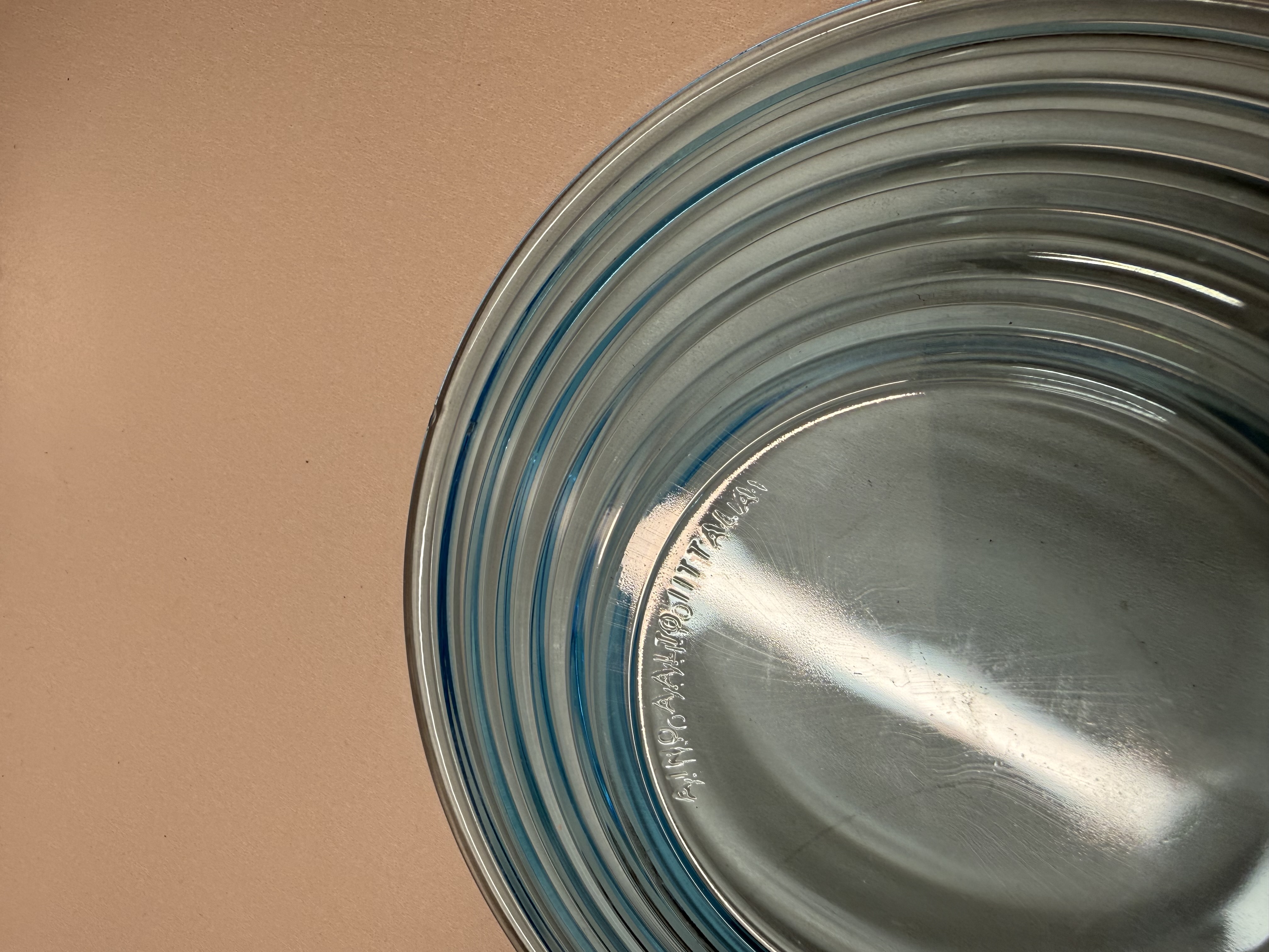 Iittala Aino Aalto blå assietter med ribbad yta, 4-pack