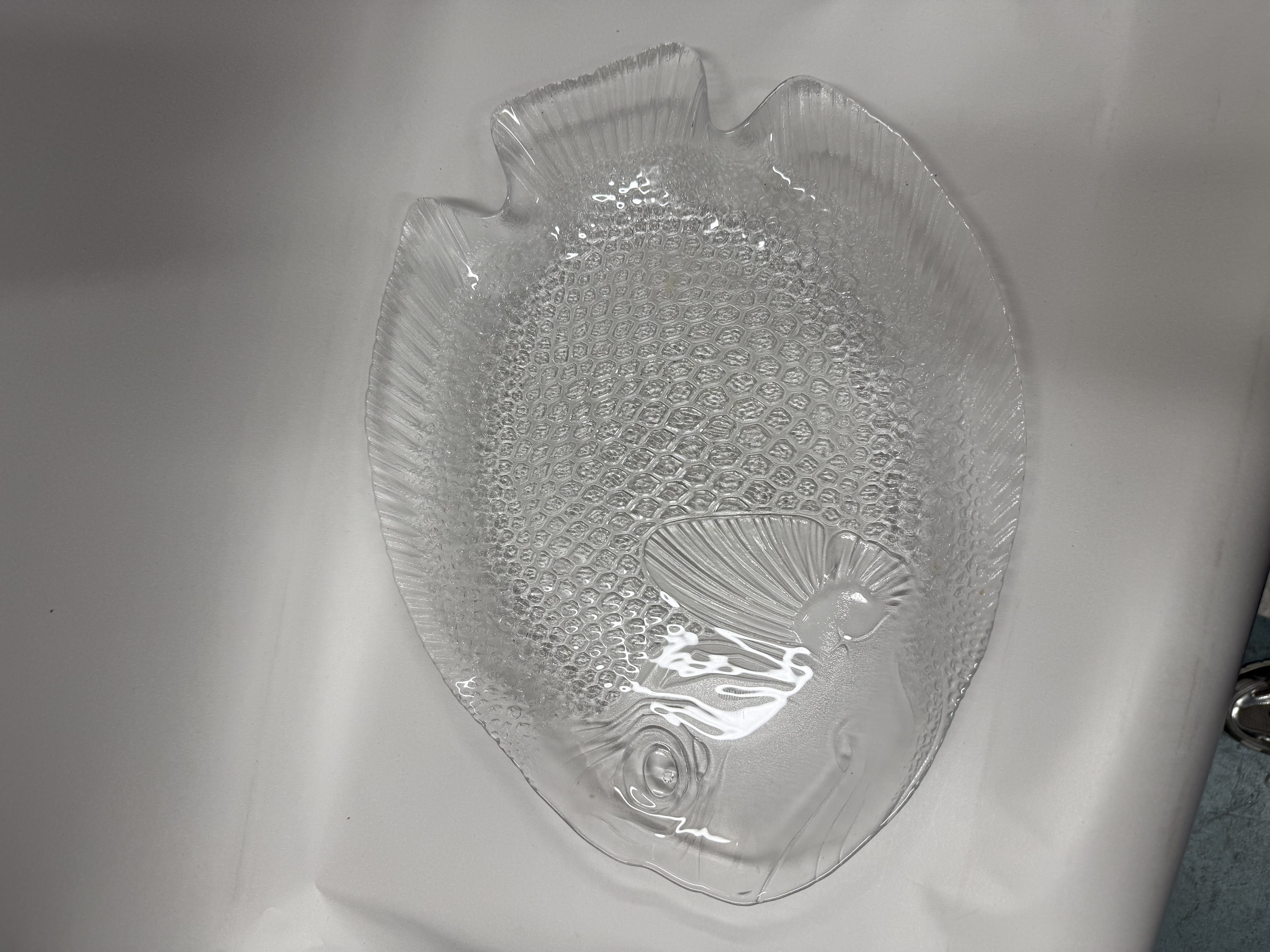 Arcoroc glasfat i fiskform, transparent