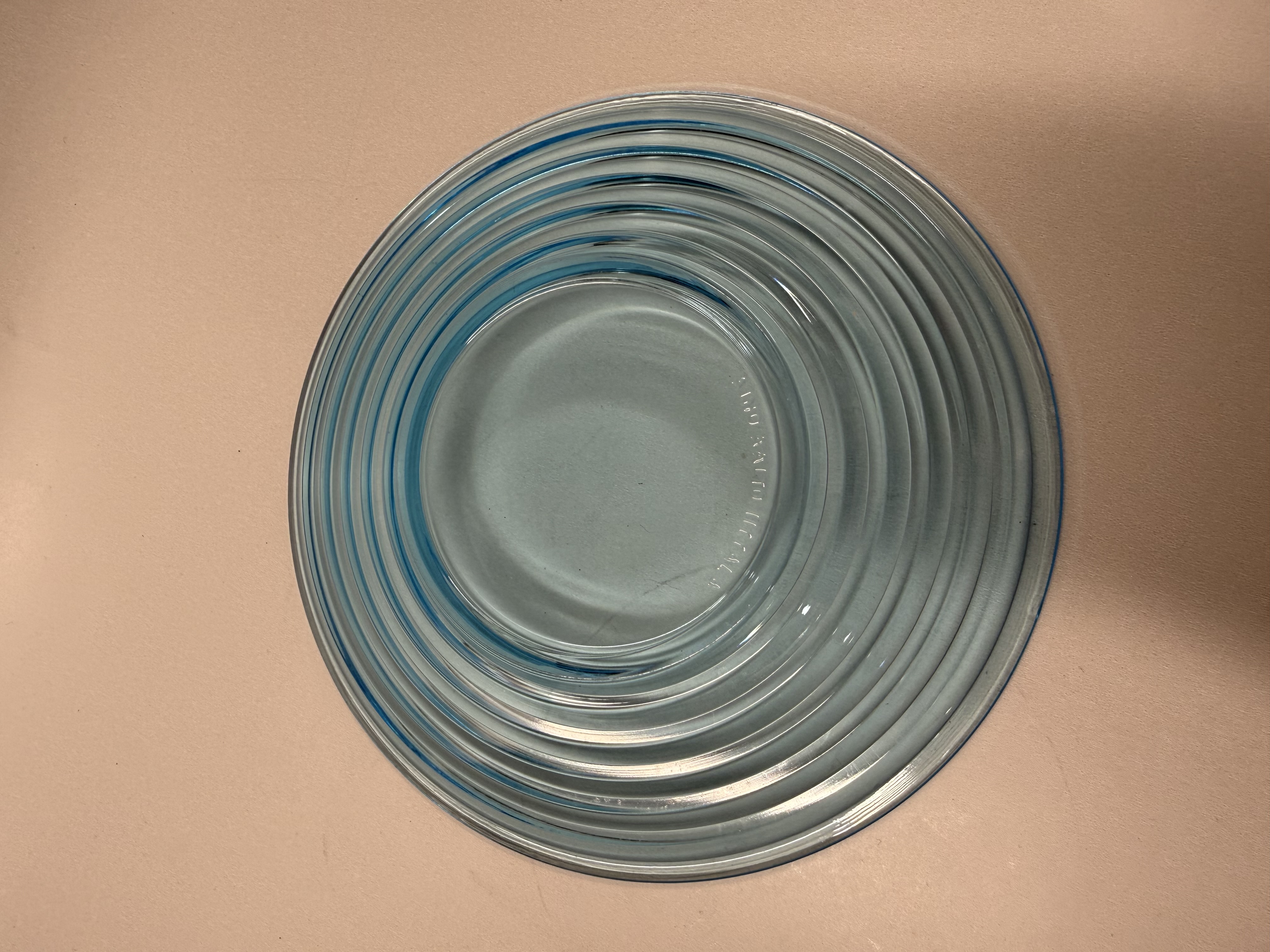 Iittala Aino Aalto blå assietter med ribbad yta, 4-pack