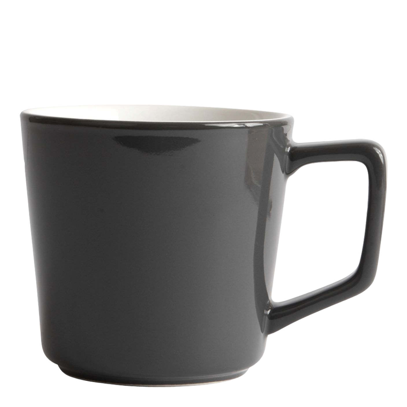 Angled Mug Gray 12oz/36cl – Created Co - 6 x mugs